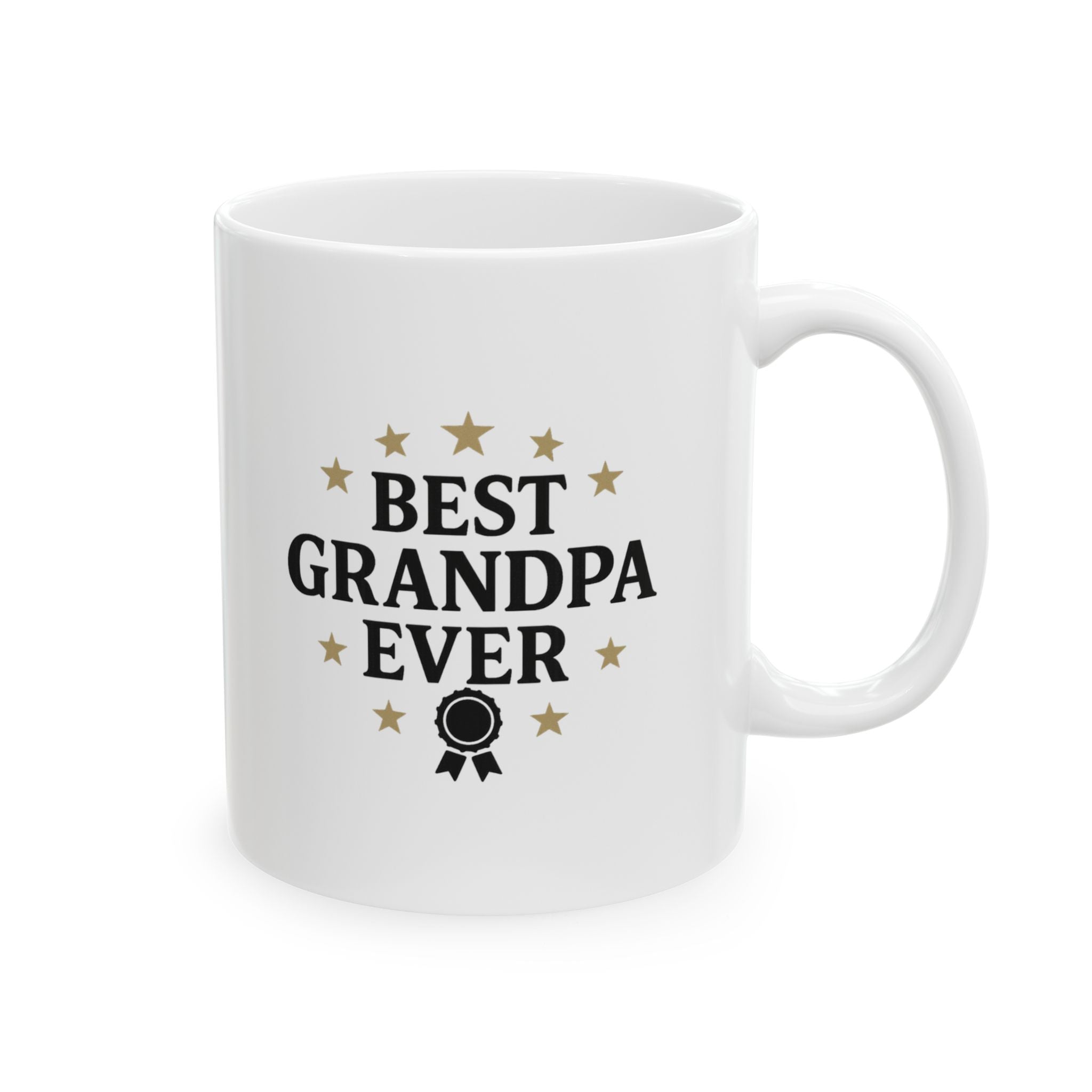 Best Grandpa Ever Stars Coffee Mug | Gift for Grandpa | Ceramic Mug