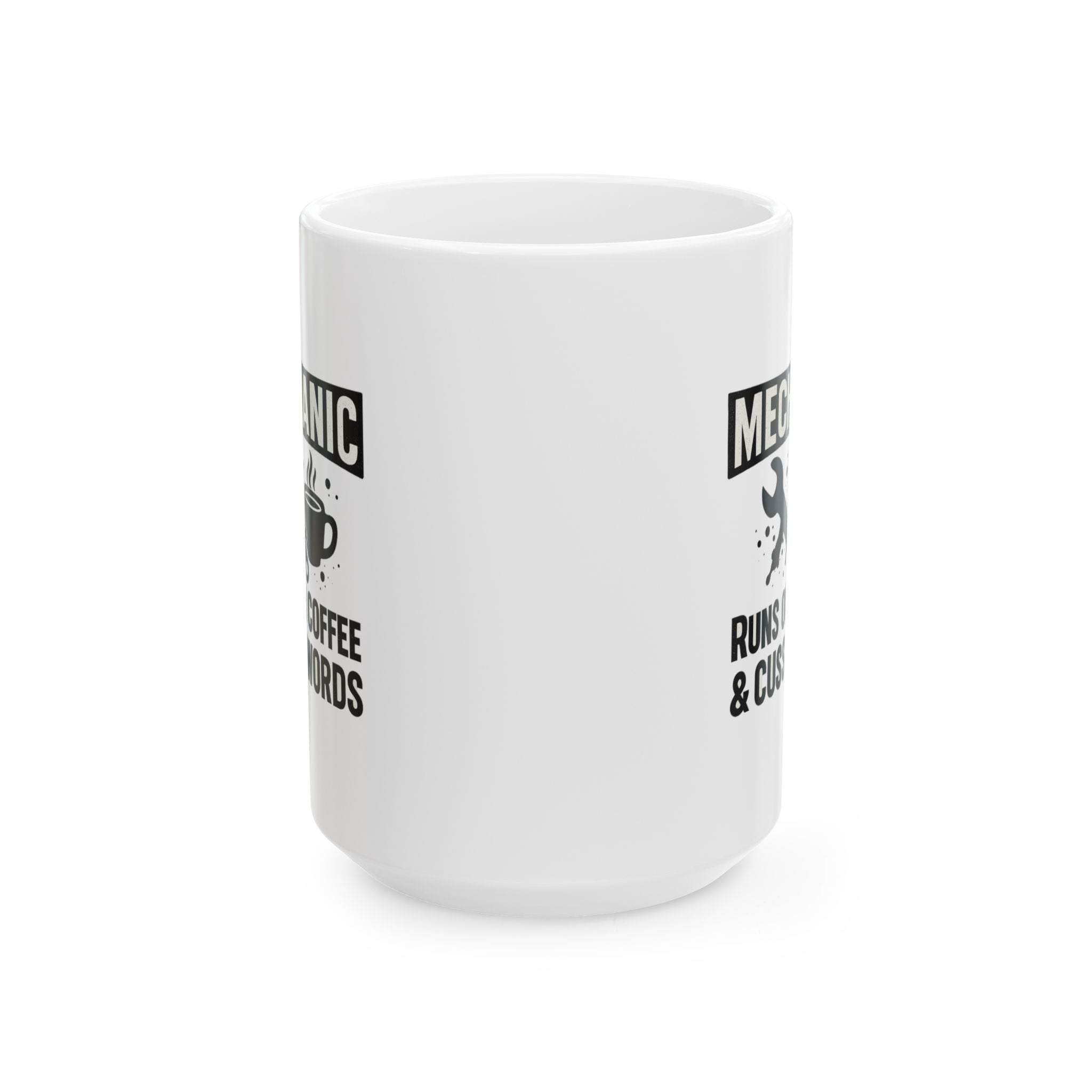 Mechanic Runs On Coffee And Cuss Words Coffee Mug | Mechanic Gift | Ceramic Mug