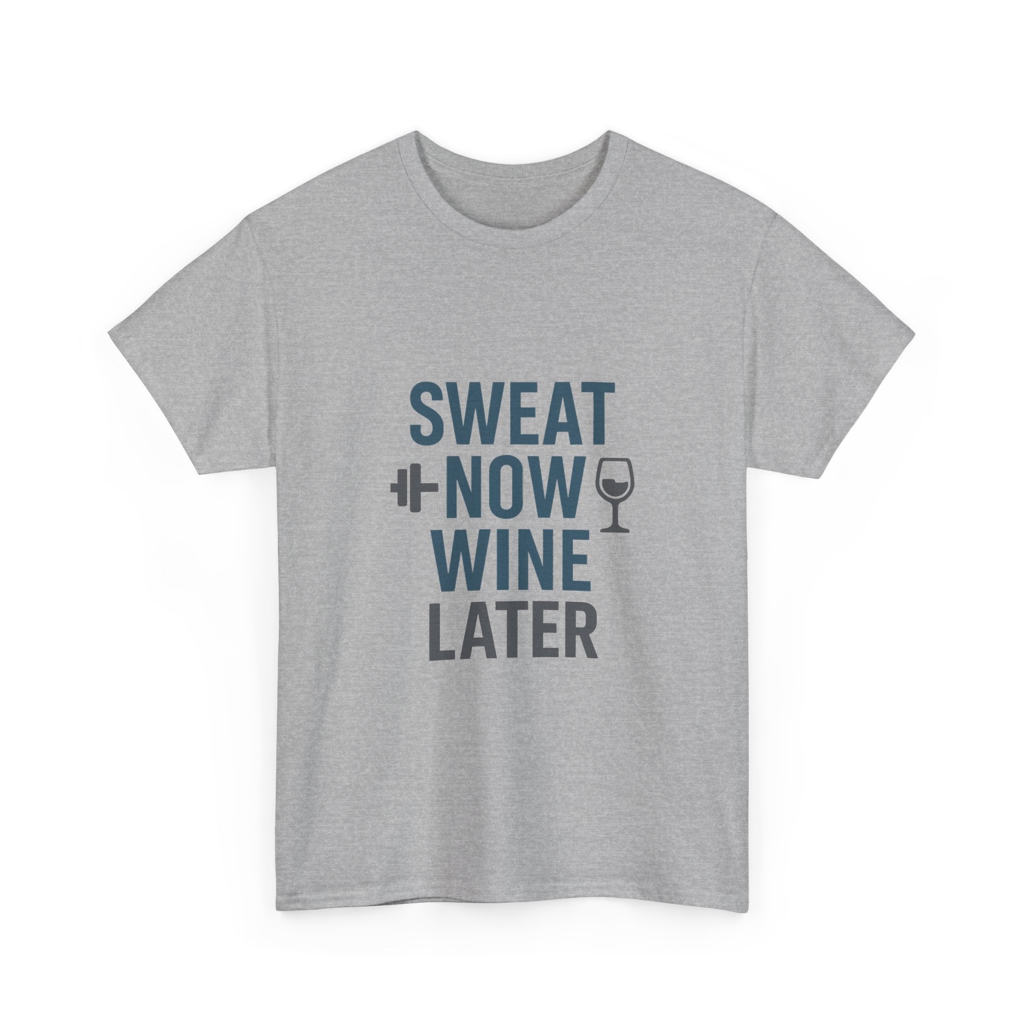 Gym Mom Sweat Now Wine Later T-Shirt | Gift for Mom | Graphic Tee