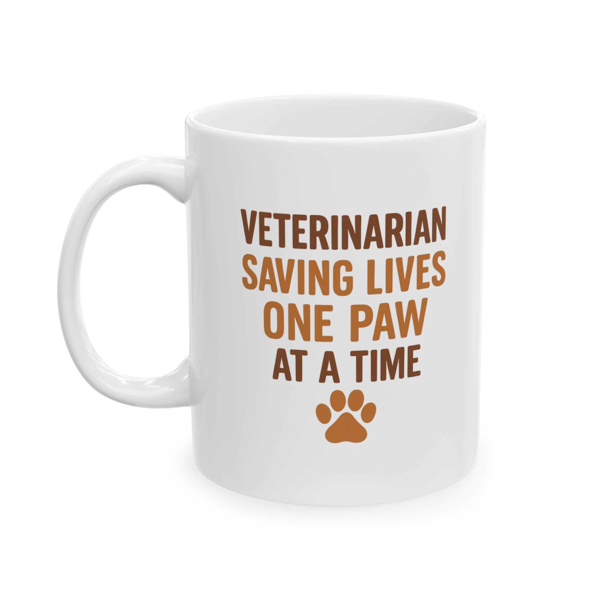 Veterinarian Saving Lives One Paw At A Time Coffee Mug | Unique Gift | Ceramic Mug