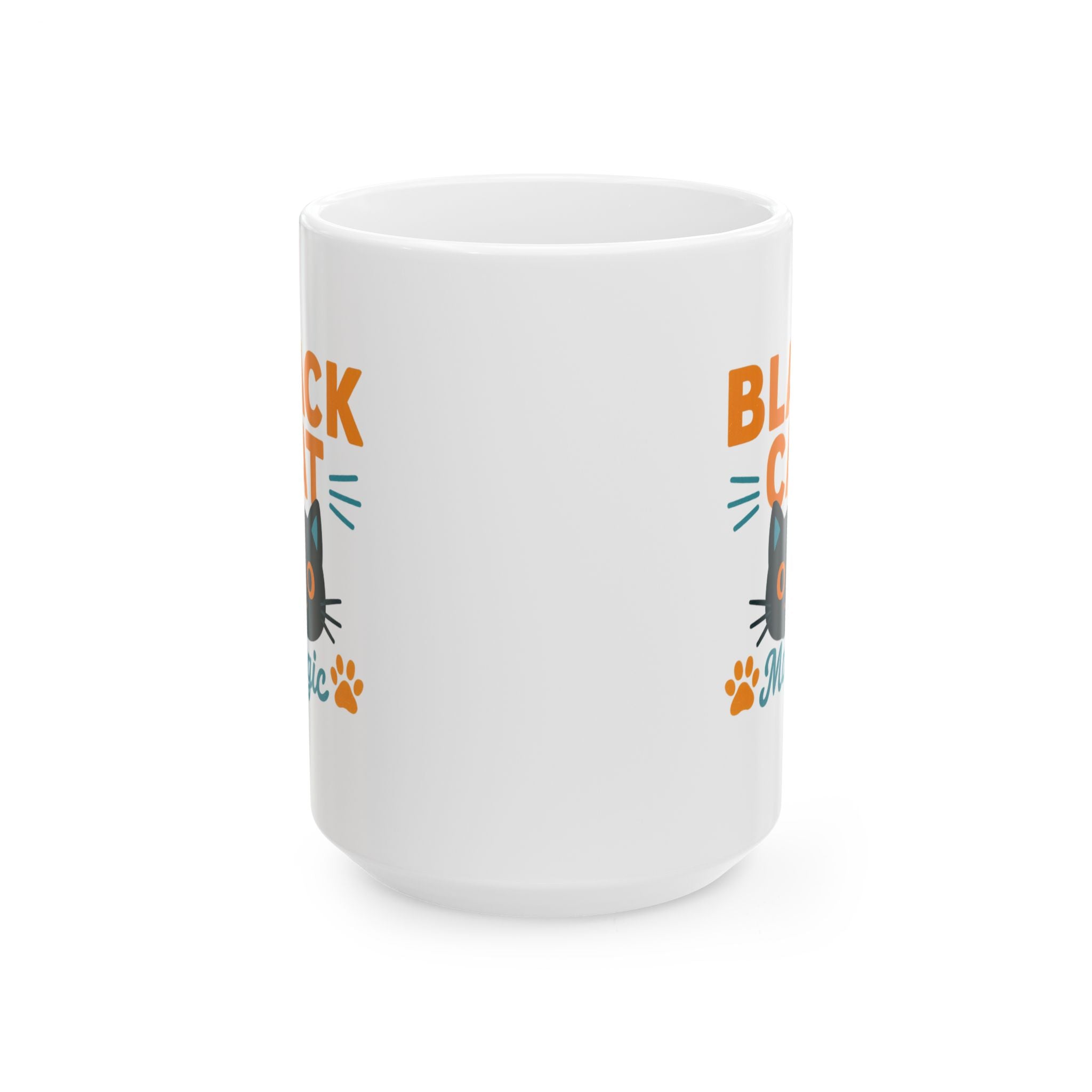 My Black Cat Owns My Soul Coffee Mug | Funny Cat Lover | Ceramic Mug