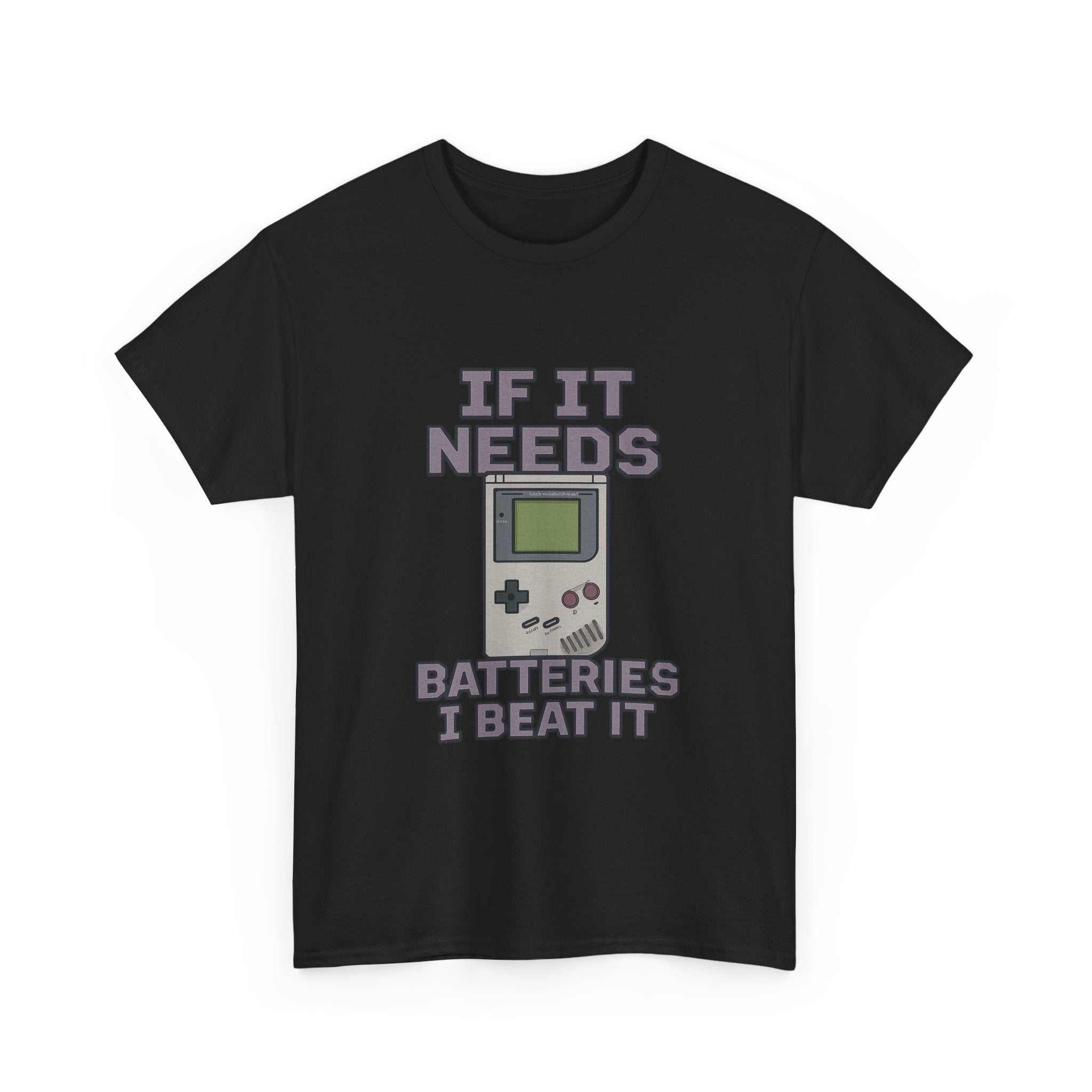 Vintage Gamer If It Needs Batteries I Beat It T-Shirt | Unique Gift | Graphic Tee
