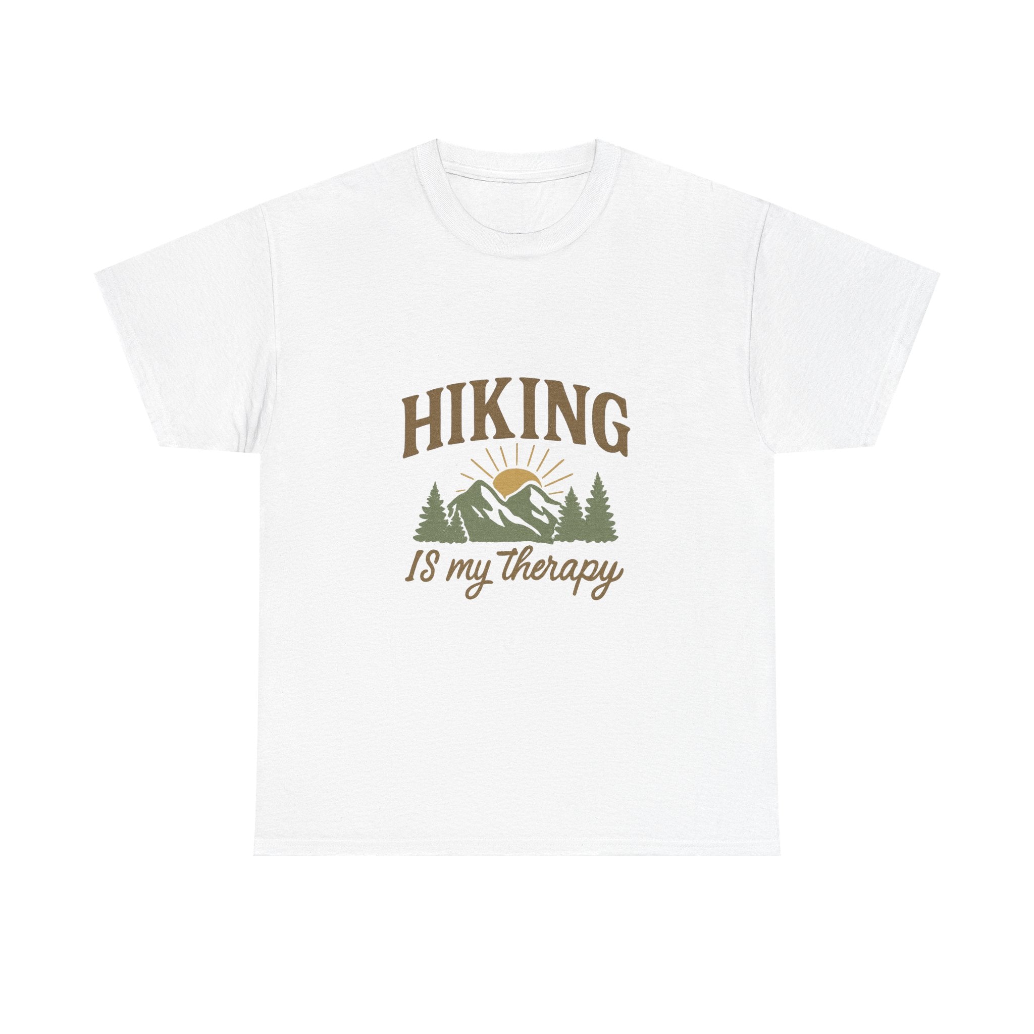Hiking Is My Therapy Outdoors T-Shirt | Hiking Lover Gift | Graphic Tee