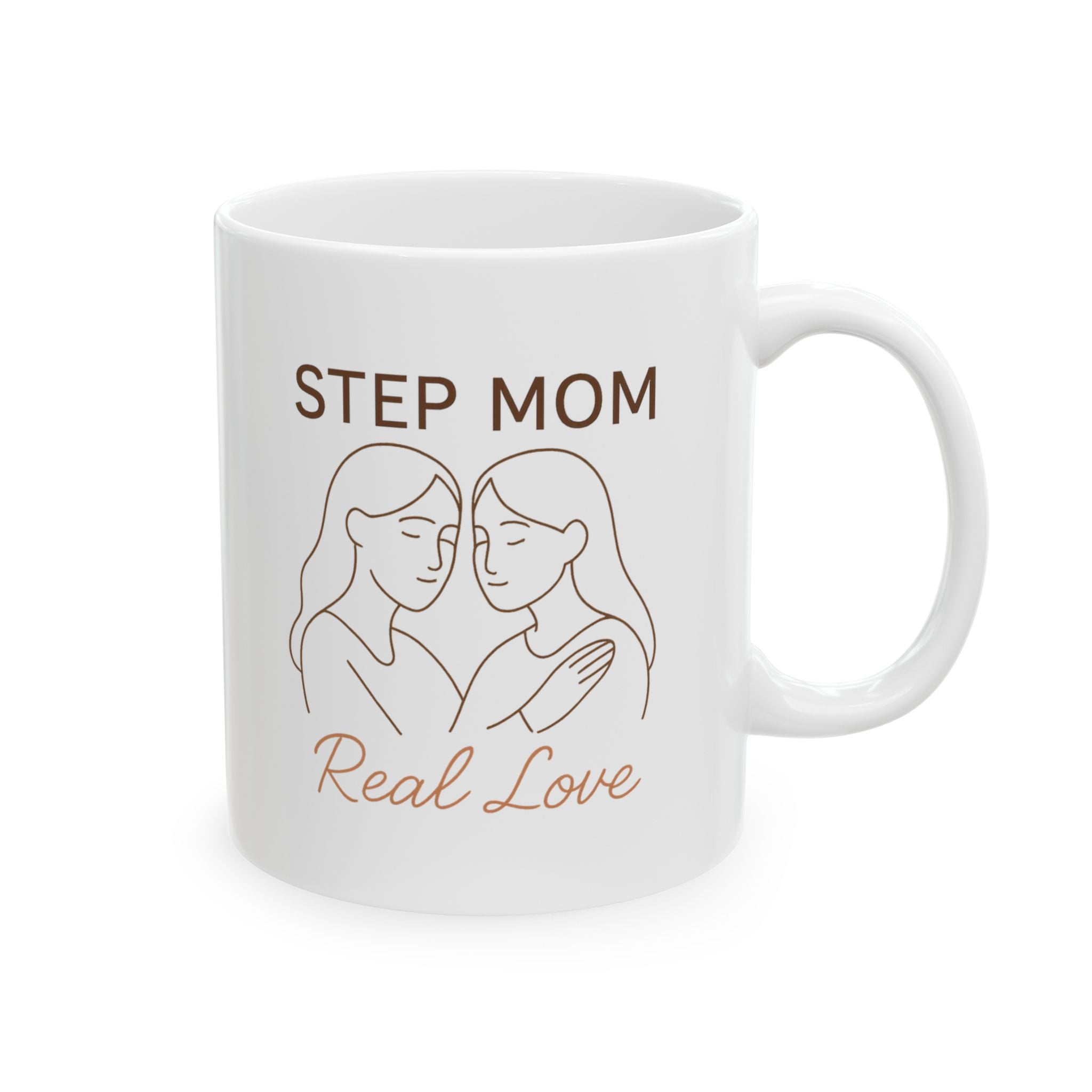 Stepmom Love Is Real Love Coffee Mug | Blended Family Gift | Ceramic Mug
