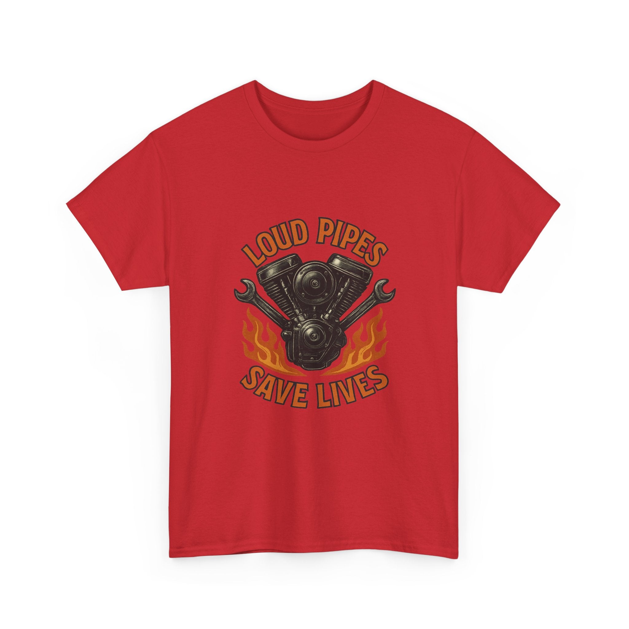 Motorcycle Mechanic Loud Pipes Save Lives T-Shirt
