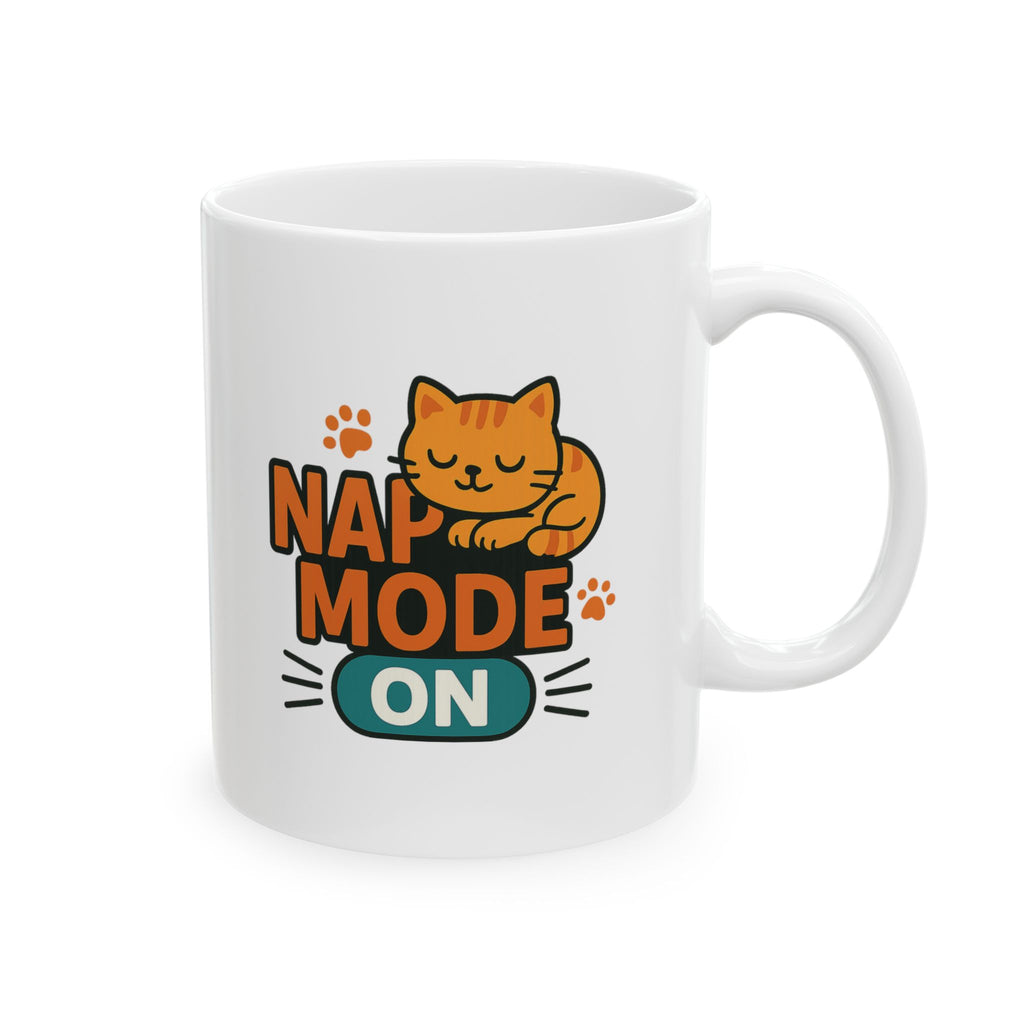Nap Queen Cat Life Goals Coffee Mug | Cat Napper Gift | Ceramic Mug