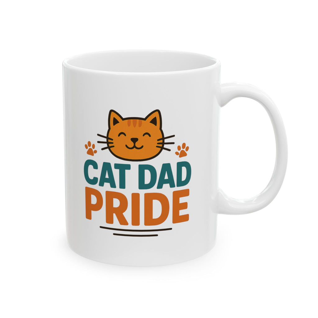 Proud Cat Dad The Legend The Myth Coffee Mug | Gift for Him | Ceramic Mug