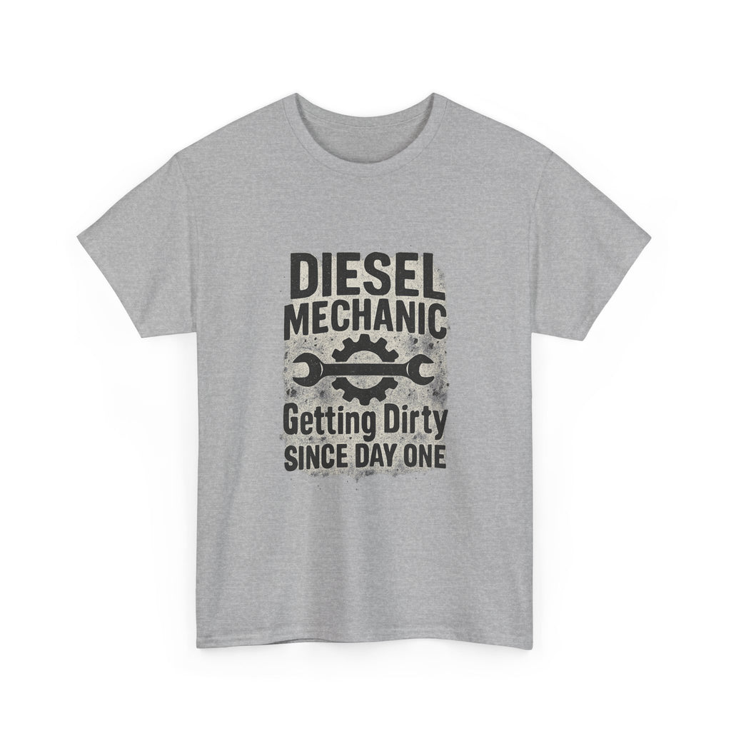 Diesel Mechanic Getting Dirty Since Day One T-Shirt | Mechanic Gift | Graphic Tee