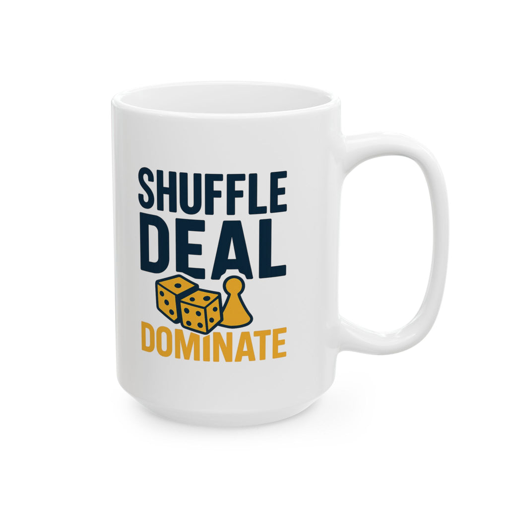 Board Game Night Host Shuffle Deal Dominate Coffee Mug | Unique Gift | Ceramic Mug