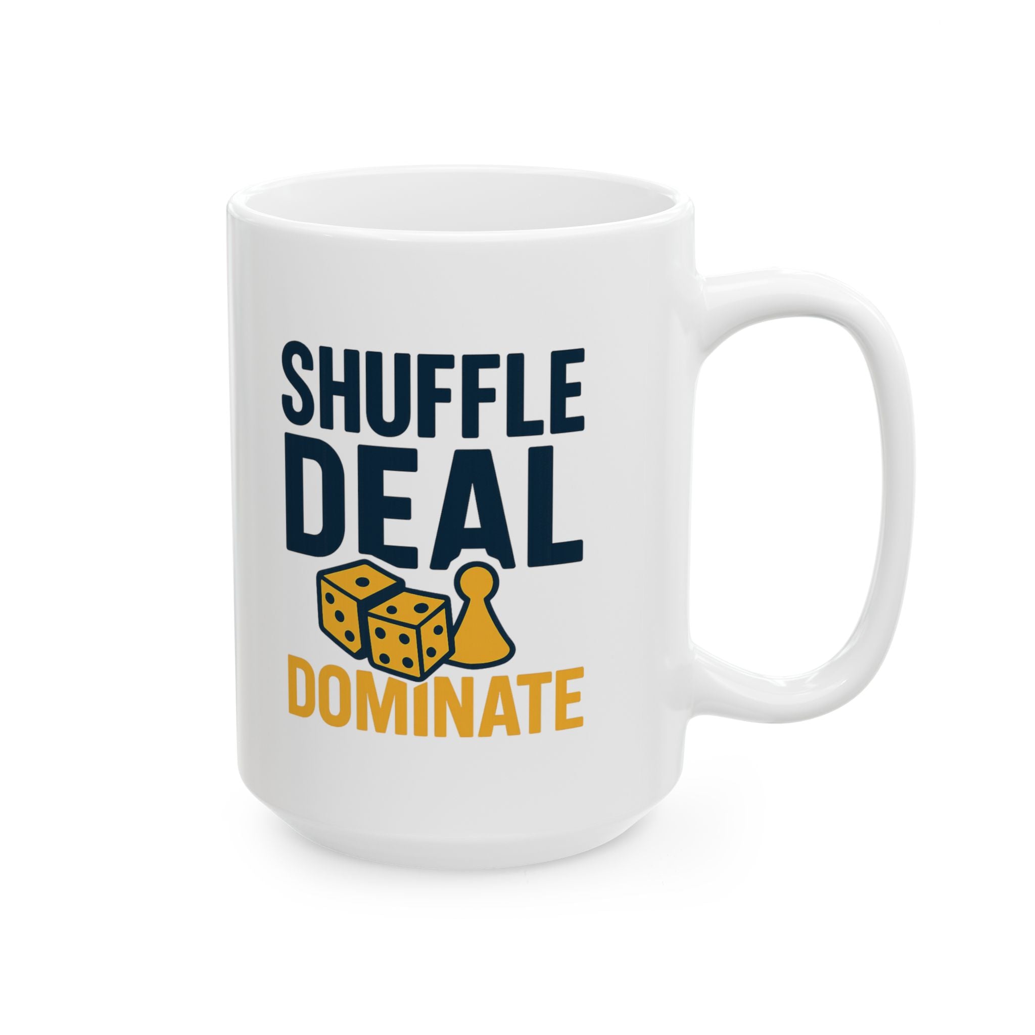 Board Game Night Host Shuffle Deal Dominate Coffee Mug | Unique Gift | Ceramic Mug