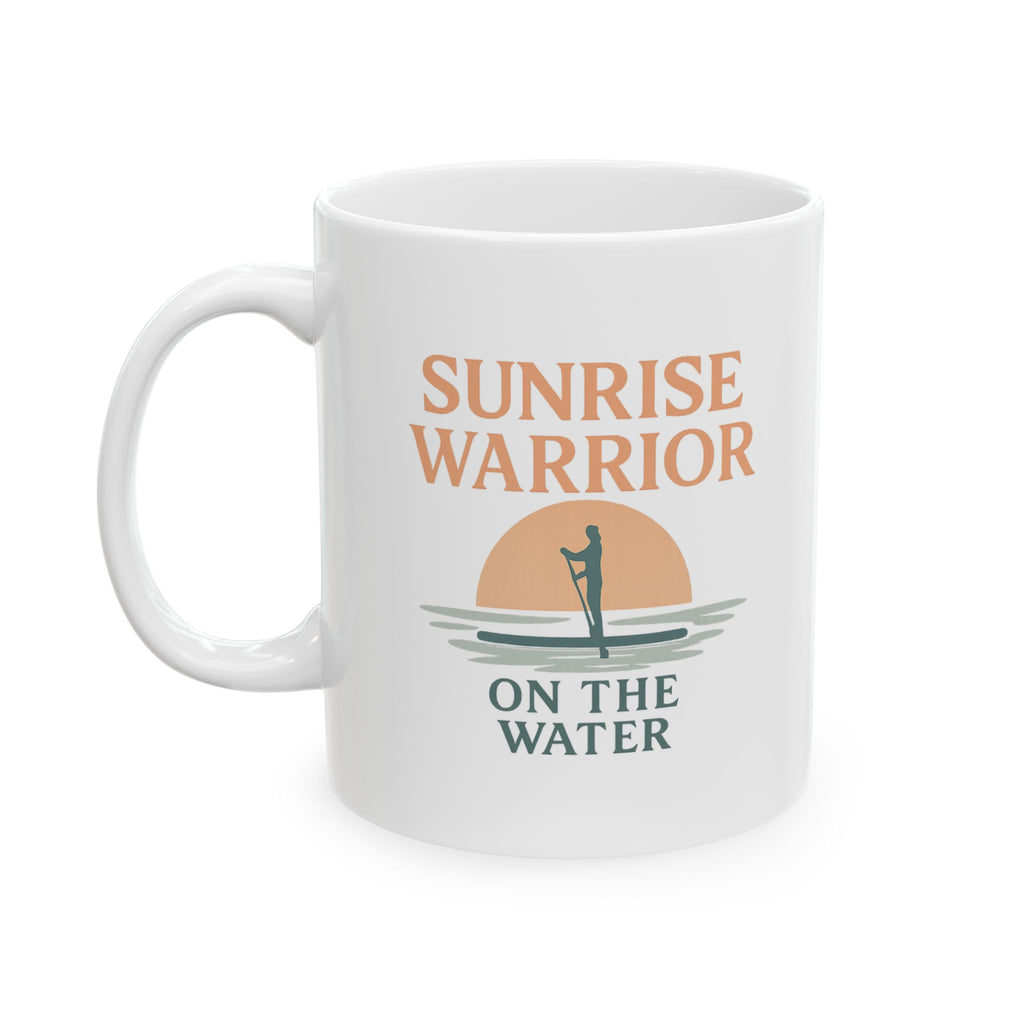 Paddleboard Sunrise Warrior Morning On Water Coffee Mug | Unique Gift | Ceramic Mug