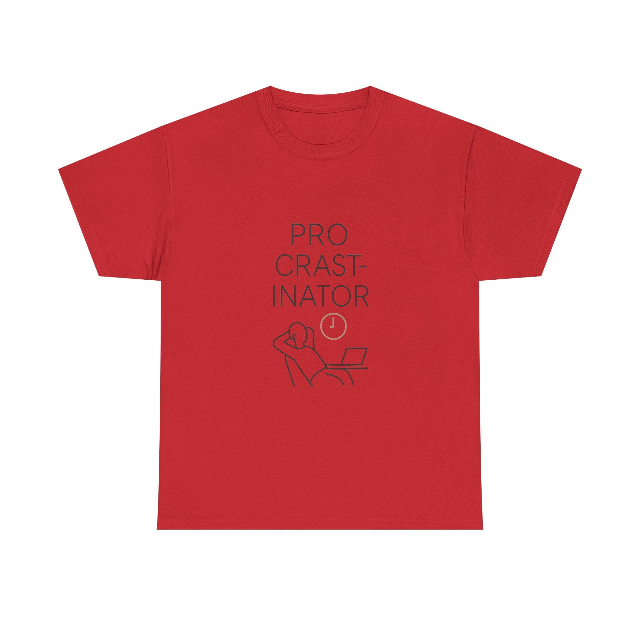 Powered By Procrastination T-Shirt | Funny Procrastinator Gift | Graphic Tee