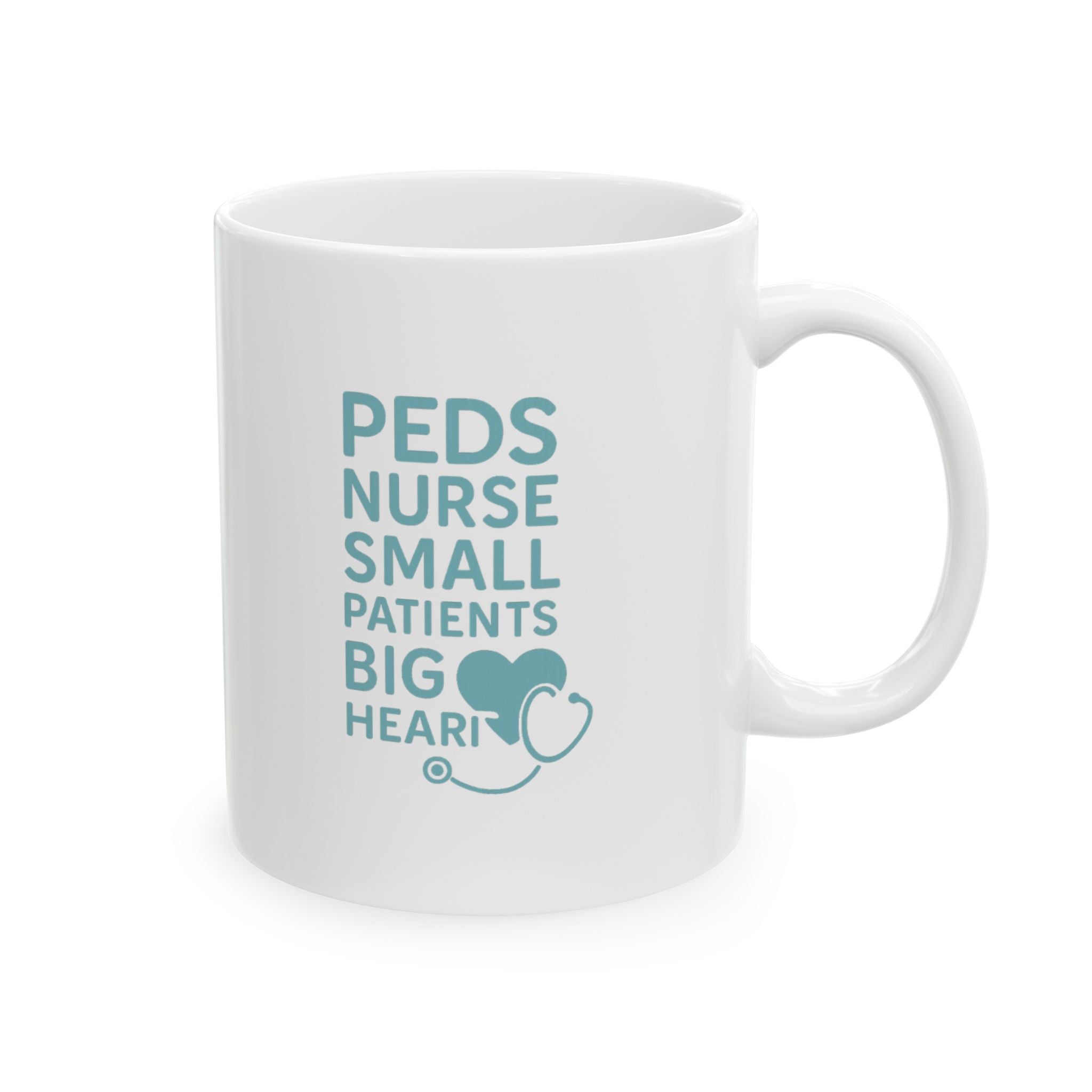 Pediatric Nurse Small Patients Biggest Heroes Coffee Mug | Nurse Gift | Ceramic Mug