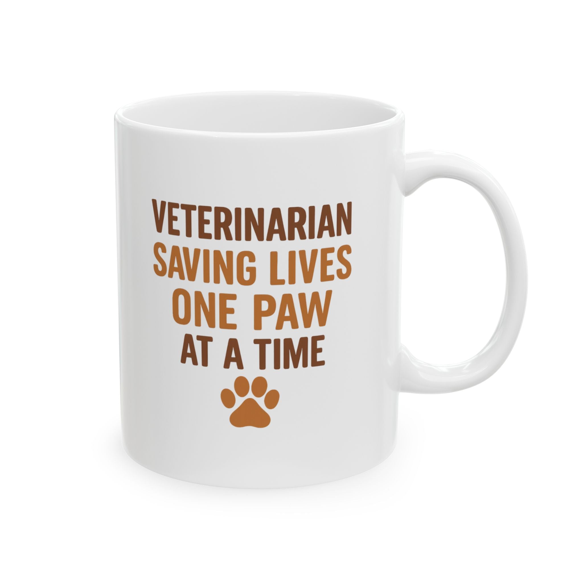 Veterinarian Saving Lives One Paw At A Time Coffee Mug | Unique Gift | Ceramic Mug