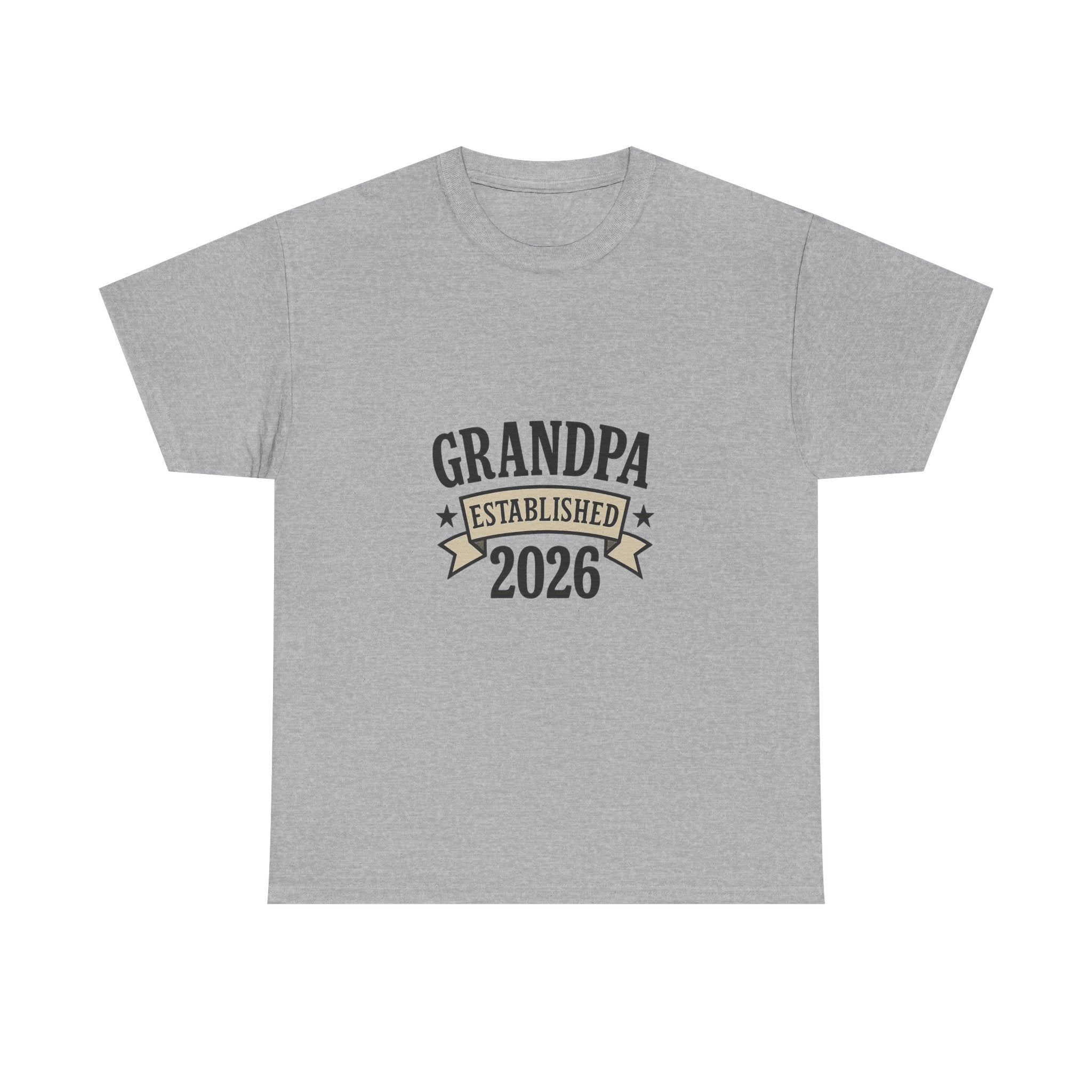 Grandpa Established 2026 New Grandpa T-Shirt | Gift for Grandpa | Graphic Tee