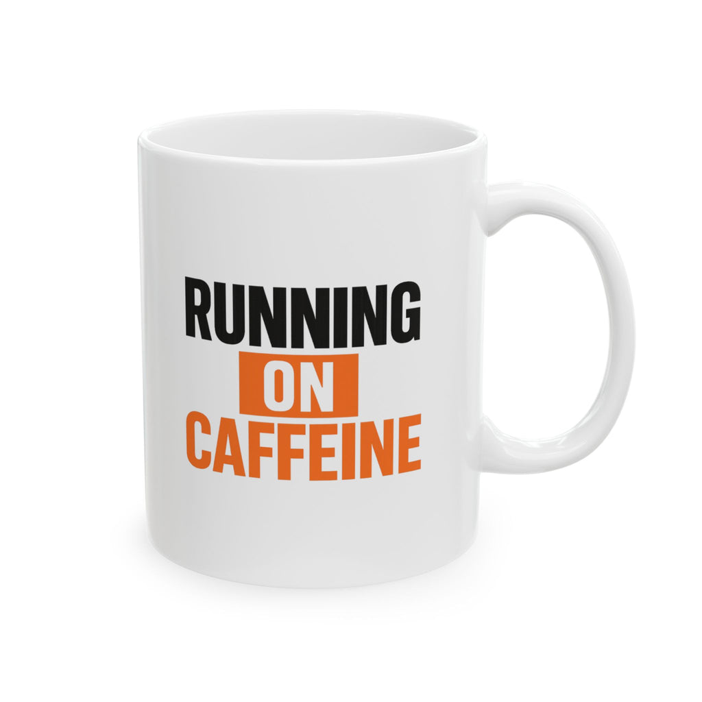 Running On Caffeine Please Do Not Unplug Coffee Mug | Funny Caffeine Humor | Ceramic Mug