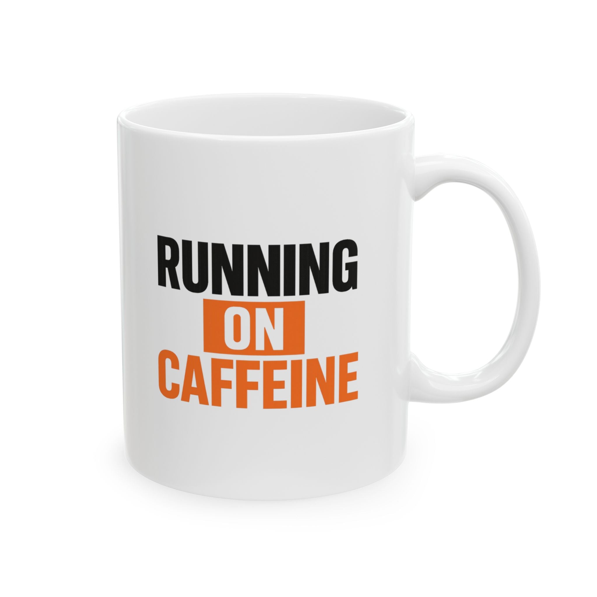 Running On Caffeine Please Do Not Unplug Coffee Mug | Funny Caffeine Humor | Ceramic Mug