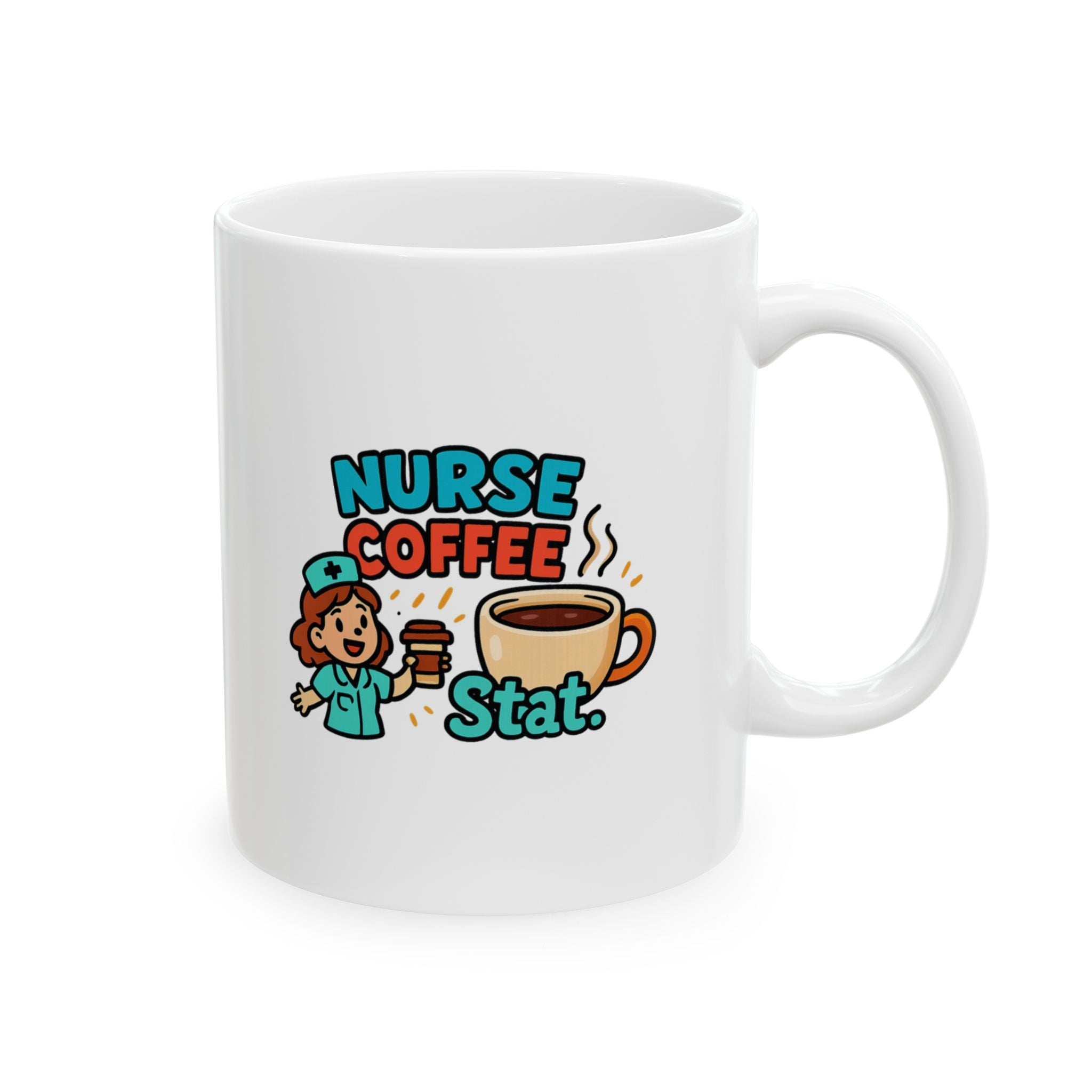 Nurses Run On Coffee Not Sleep Coffee Mug | Nurse Humor Gift | Ceramic Mug