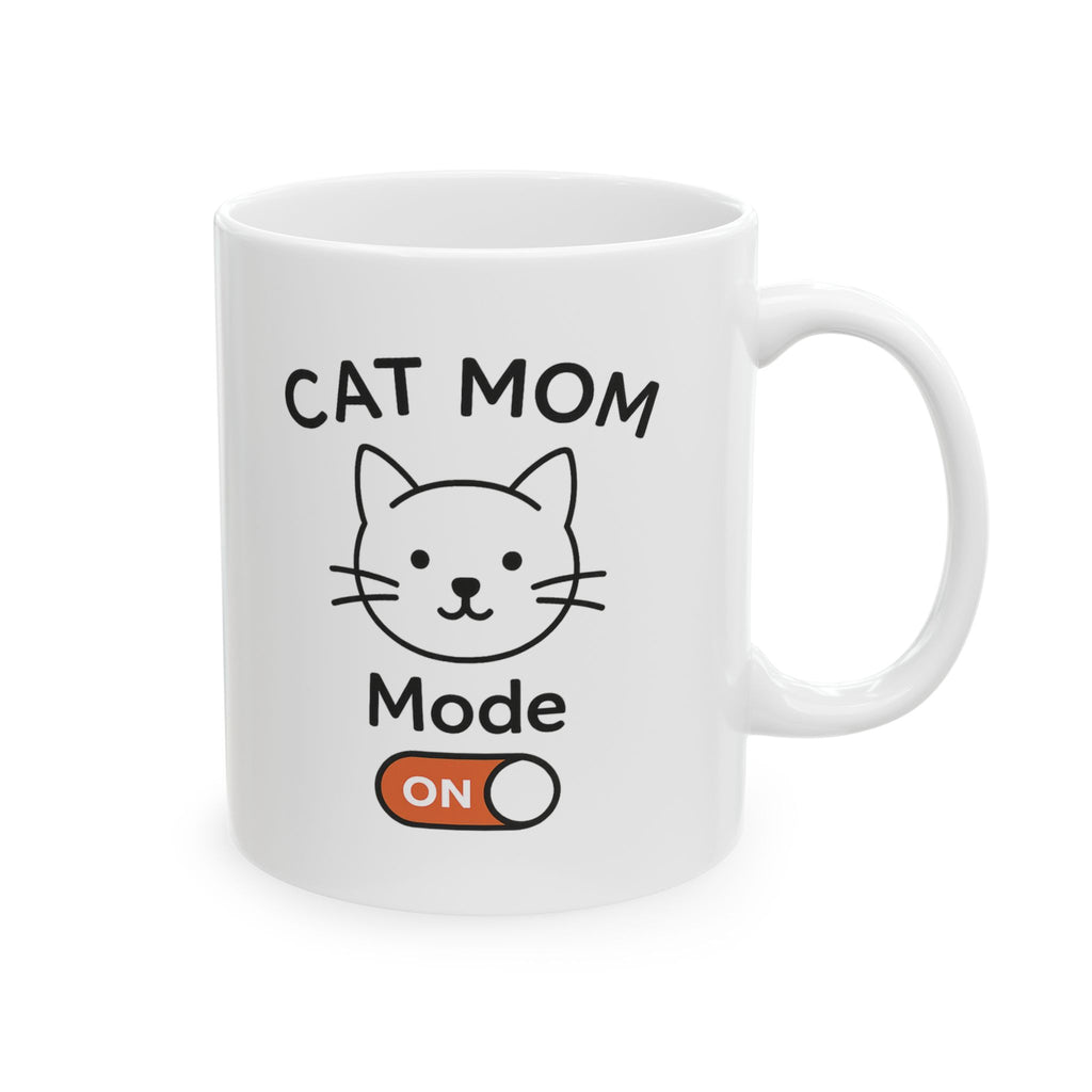 Cat Hair Is My Glitter Coffee Mug | Cat Mom Humor | Ceramic Mug