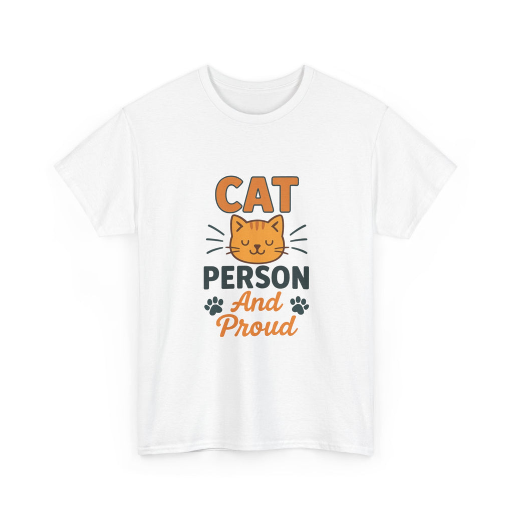 Cat Person Warning May Talk About Cats T-Shirt | Funny Cat Humor | Graphic Tee