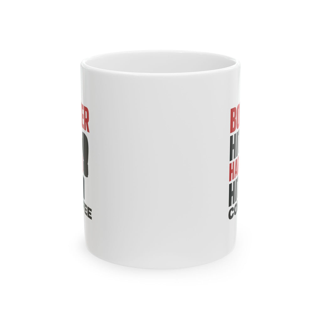 Boxer Gym Rat Hit Hard Hit Often Hit Coffee Coffee Mug | Coffee Lover Gift | Ceramic Mug