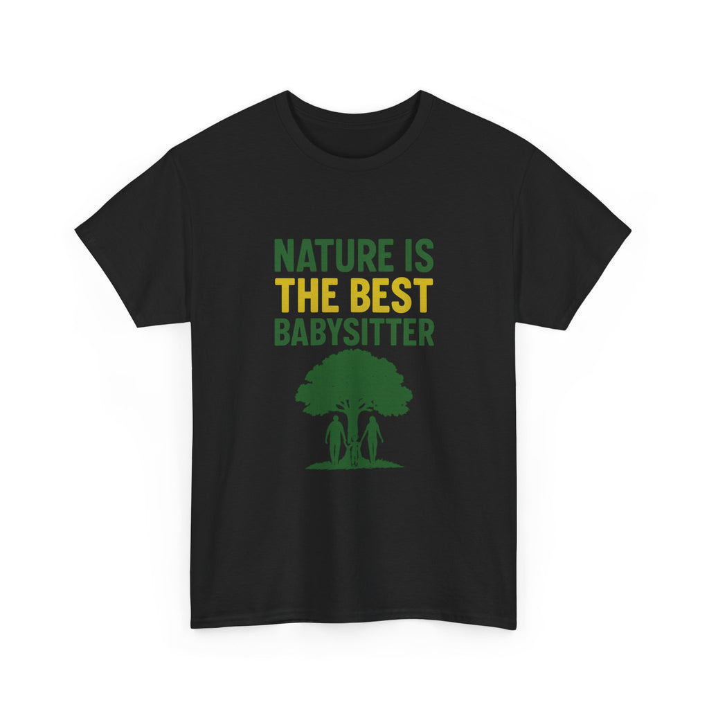Hiking Mom Nature Is The Best Babysitter T-Shirt | Gift for Mom | Graphic Tee
