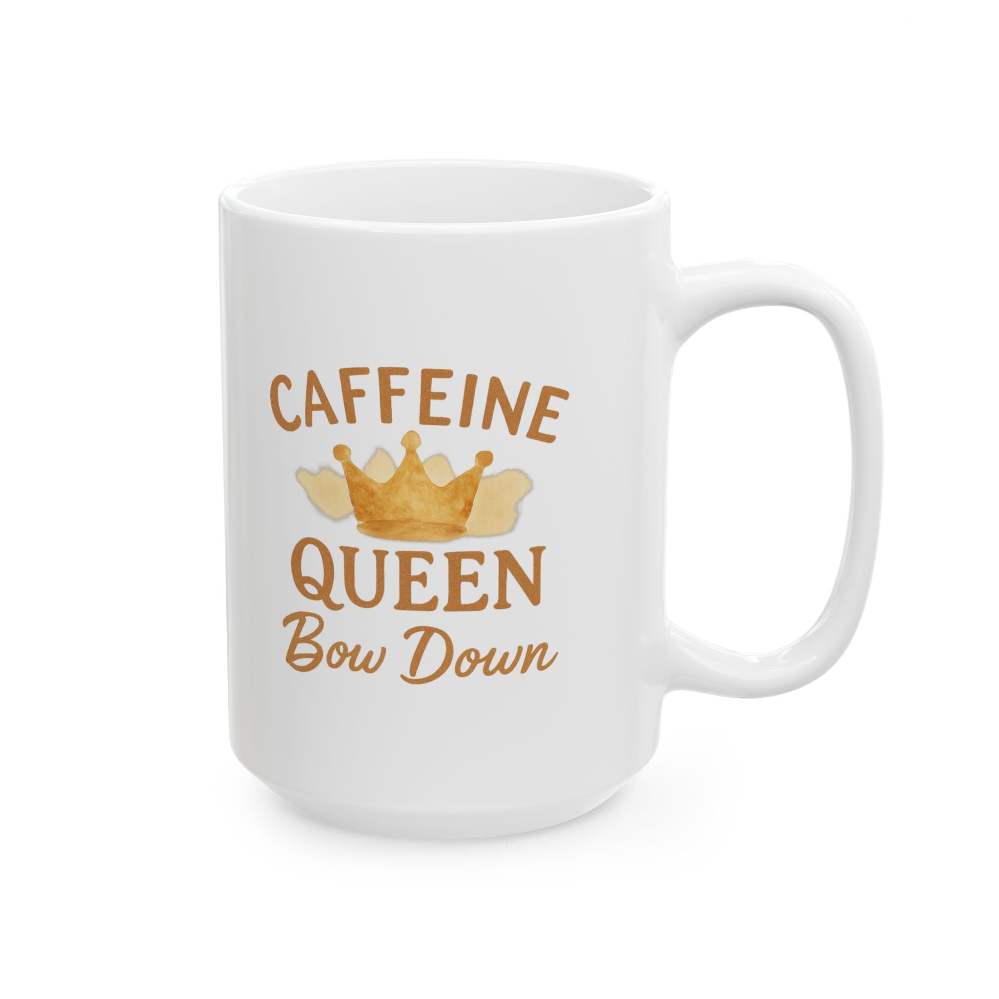 Born To Be Caffeine Queen Coffee Mug | Coffee Lover Gift | Ceramic Mug
