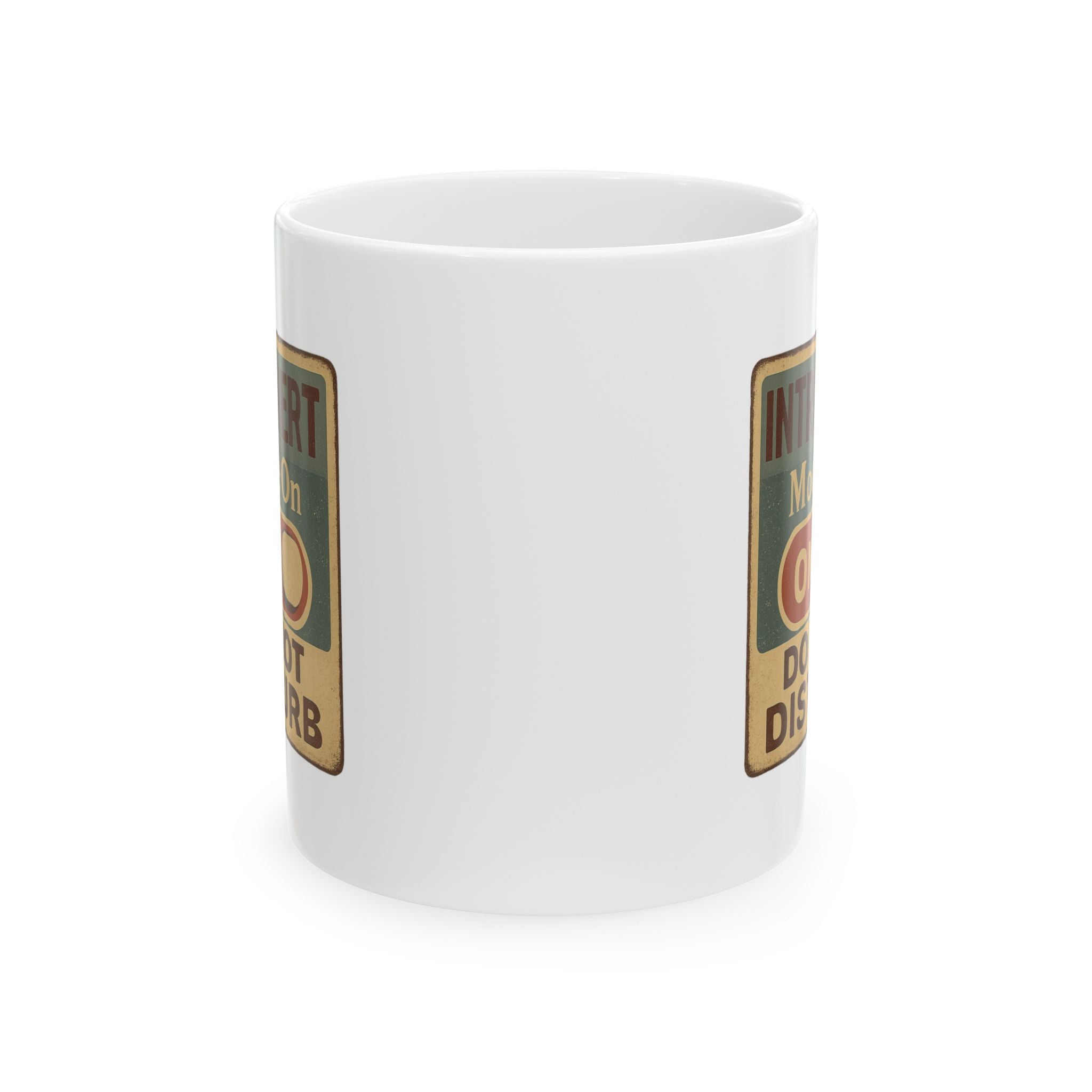 Introvert Recharging Please Wait Coffee Mug | Funny Introvert Humor | Ceramic Mug