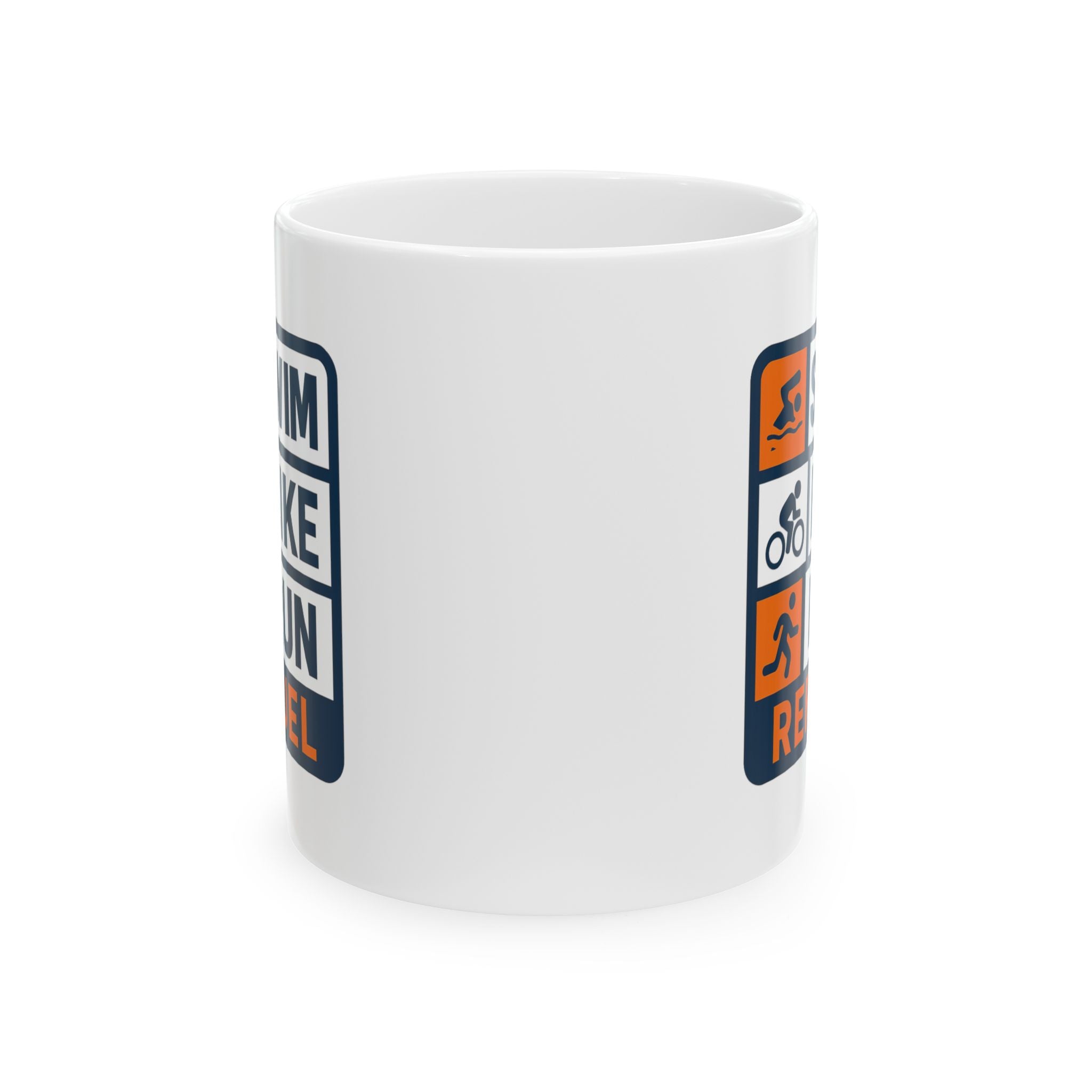 Triathlete Swim Bike Run Refuel Ceramic Mug