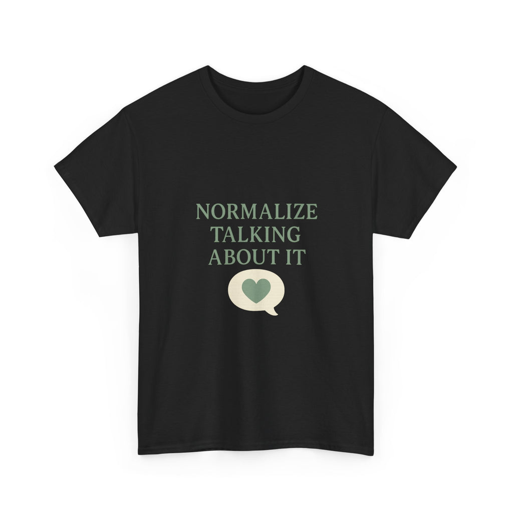 Mental Health Advocate Normalize Talking About It T-Shirt | Cat Lover Gift | Graphic Tee