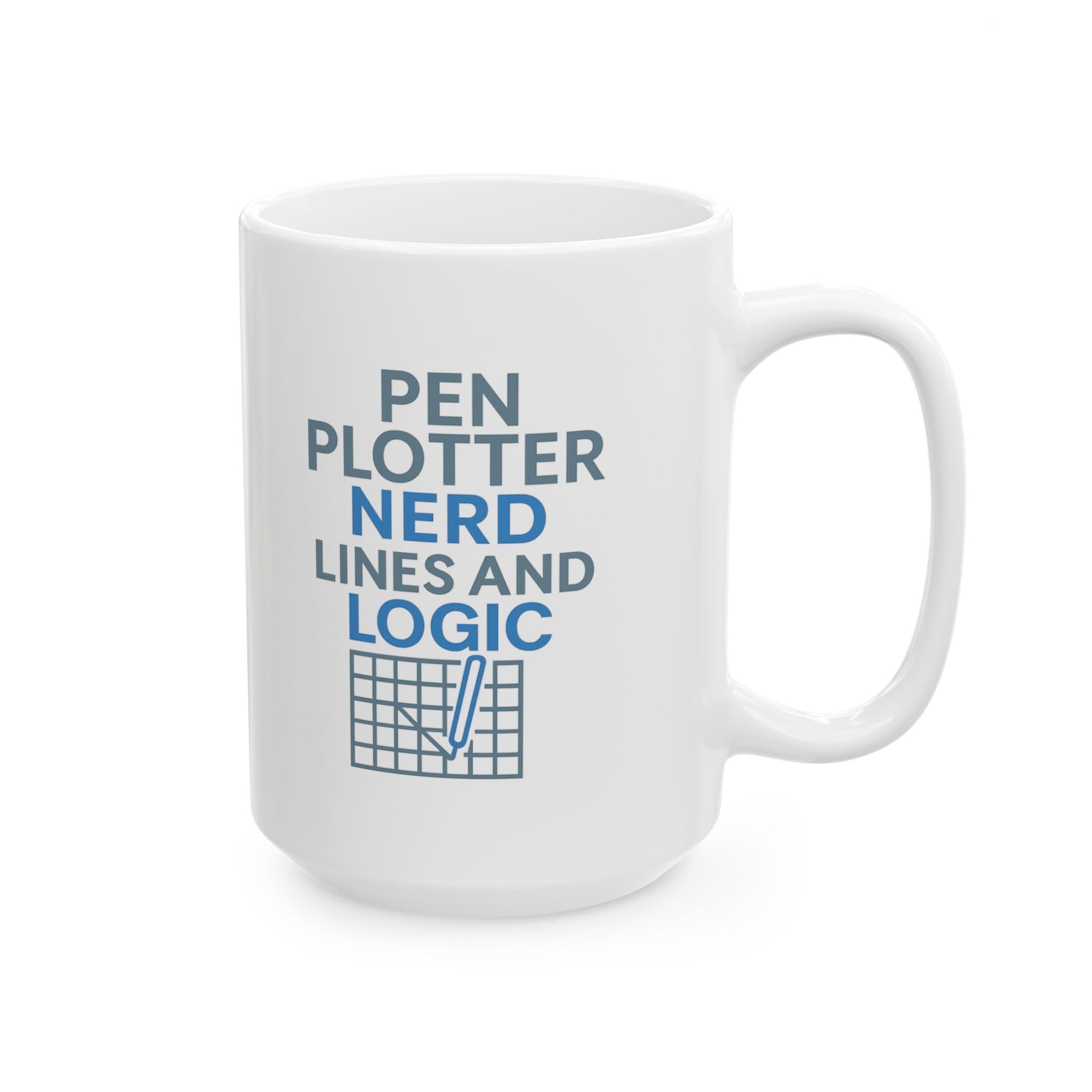 Pen Plotter Nerd Lines And Logic Beautiful Coffee Mug | Unique Gift | Ceramic Mug