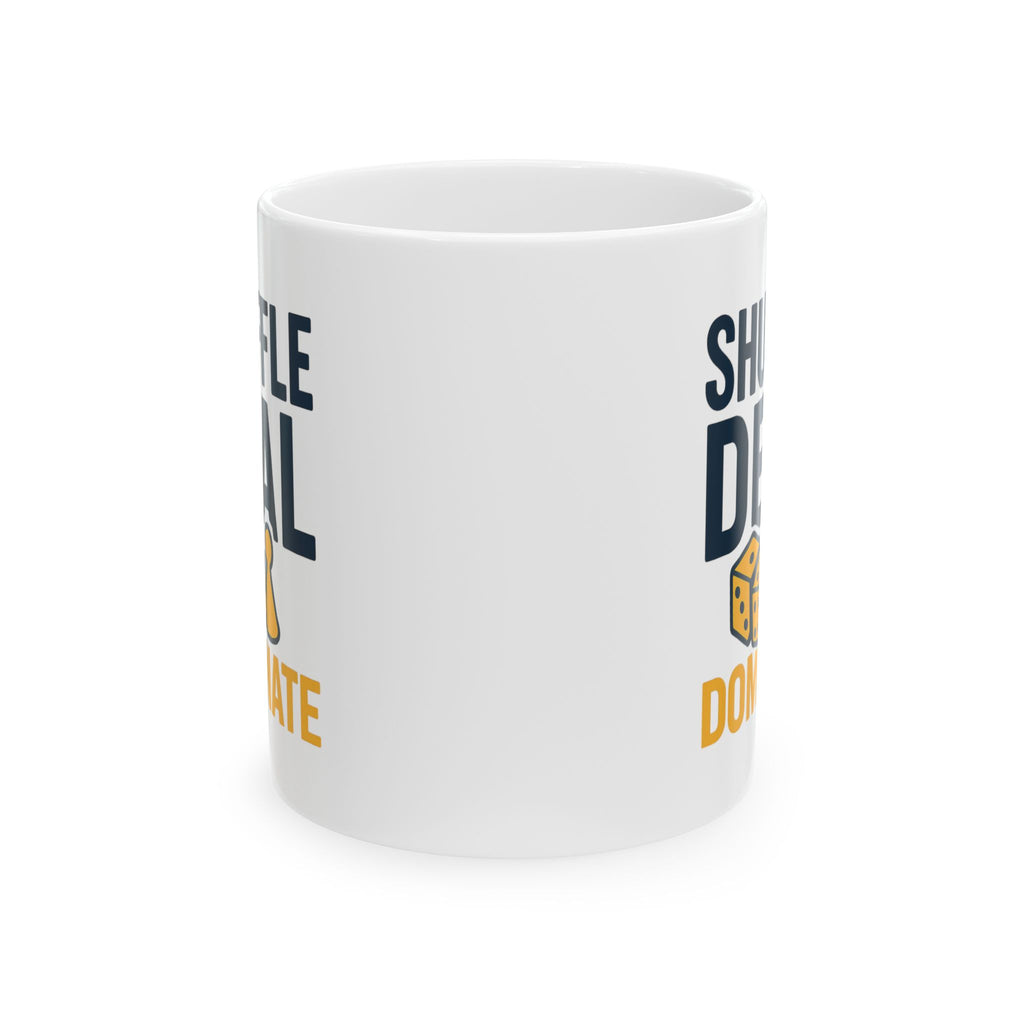 Board Game Night Host Shuffle Deal Dominate Coffee Mug | Unique Gift | Ceramic Mug