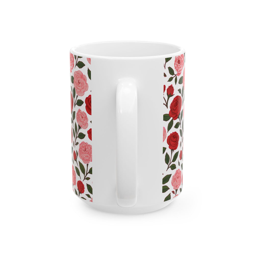 Pink Roses Coffee Mug | Unique Gift | Ceramic Mug