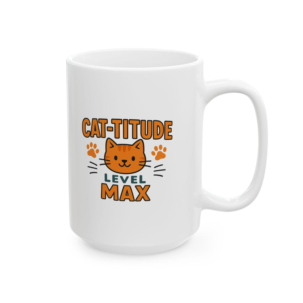 Channeling My Inner Cat Today Coffee Mug | Cat Attitude Humor | Ceramic Mug