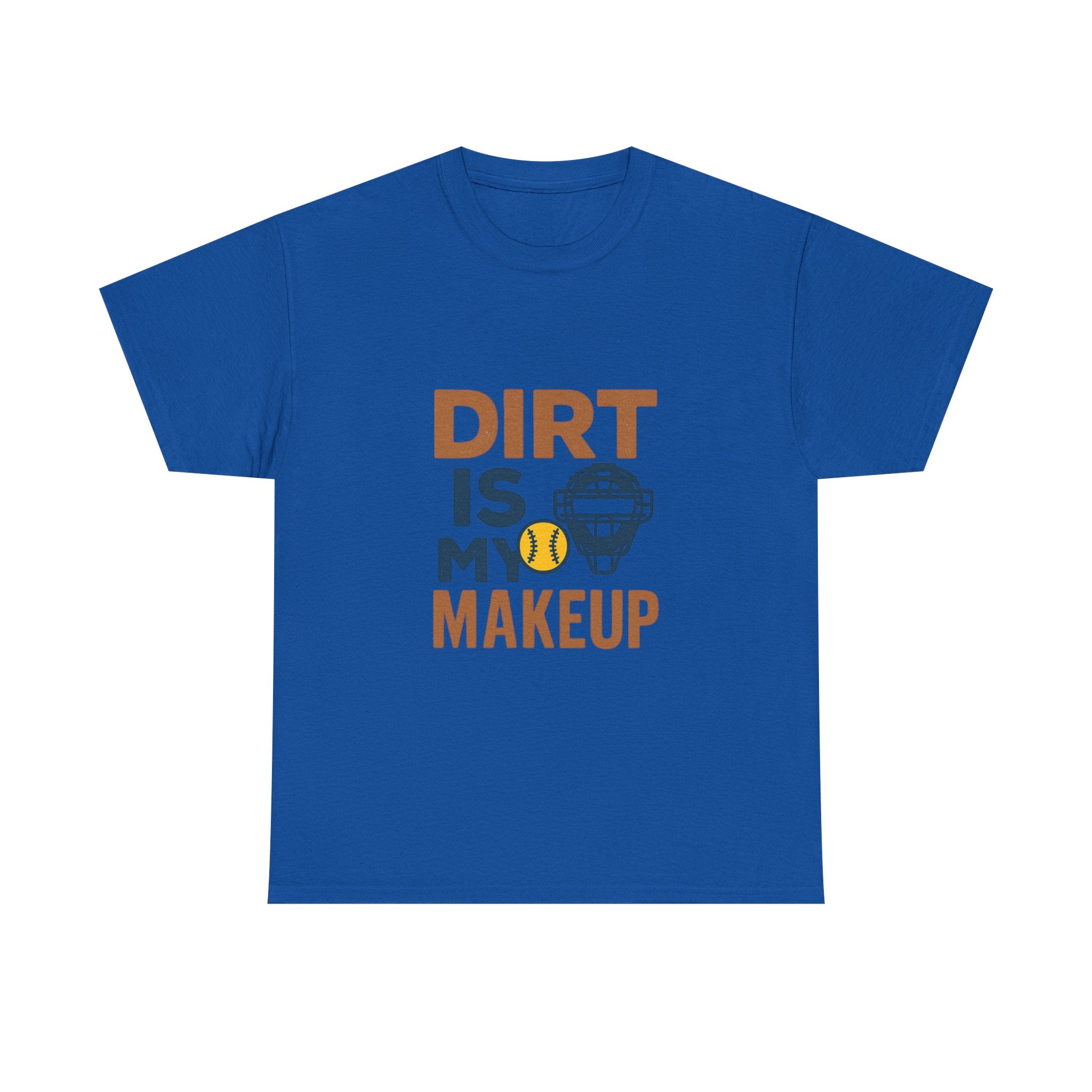 Softball Catcher Dirt Is My Makeup T-Shirt | Cat Lover Gift | Graphic Tee