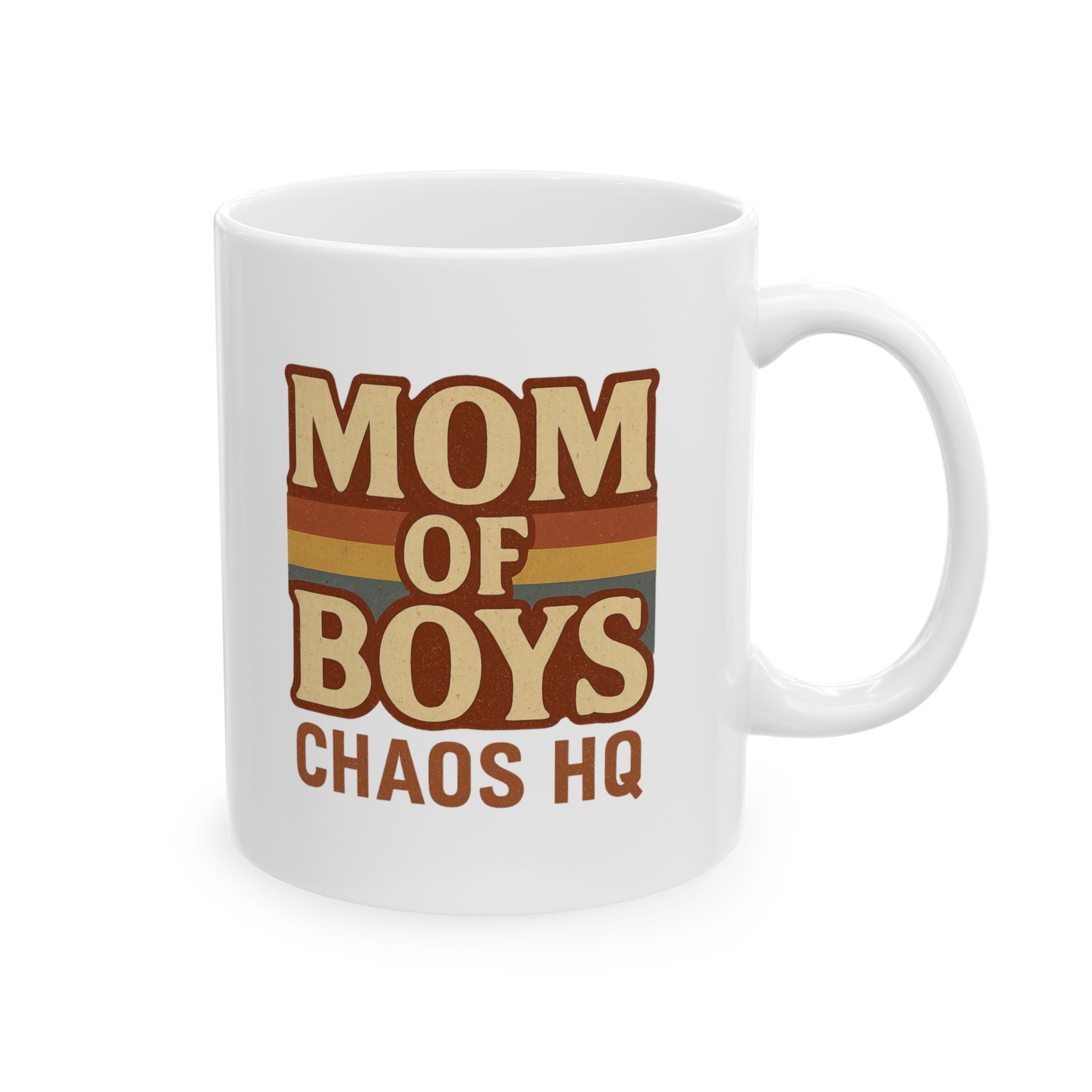 Mom Of Boys Always On Duty Coffee Mug | Boy Mom Appreciation | Ceramic Mug