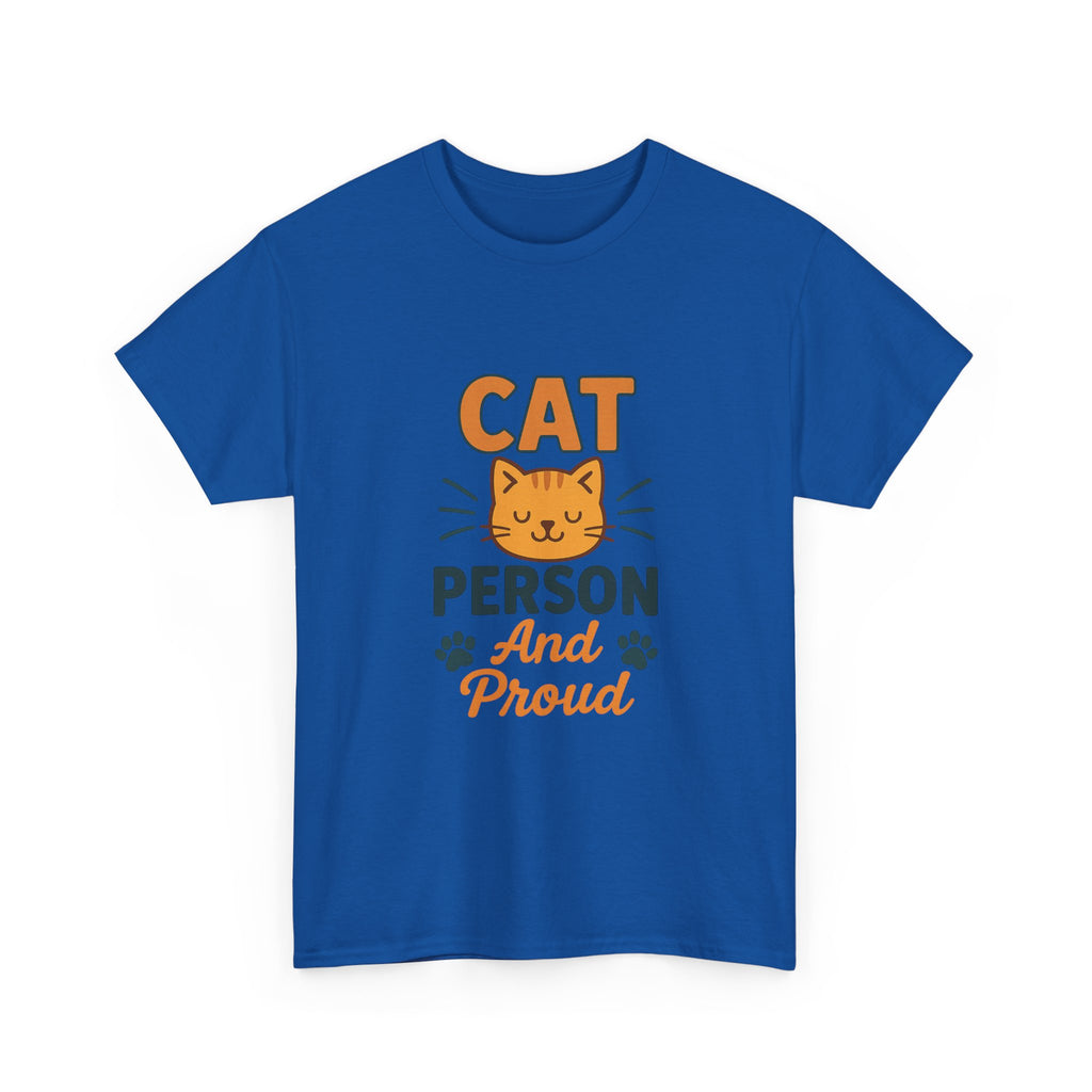 Cat Person Warning May Talk About Cats T-Shirt | Funny Cat Humor | Graphic Tee