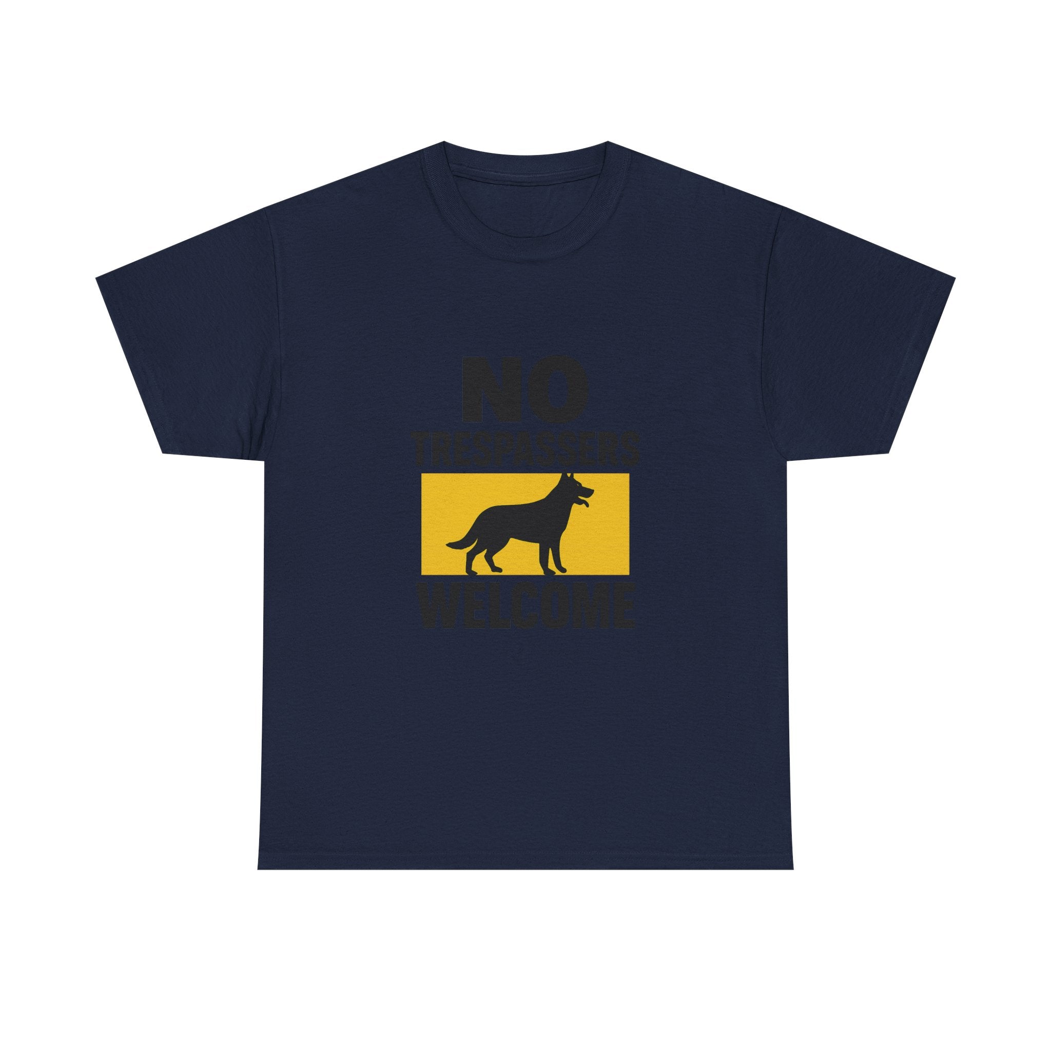 Guard Dog Dad No Trespassers Welcome T-Shirt | Dog Lover Gift | Graphic Tee