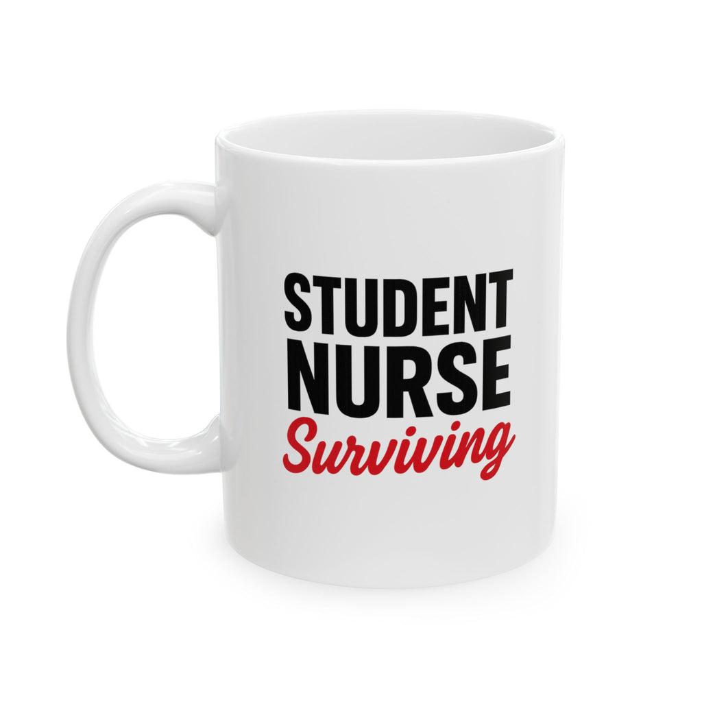 Student Nurse Studying Hard Coffee Harder Coffee Mug | Nursing Humor | Ceramic Mug