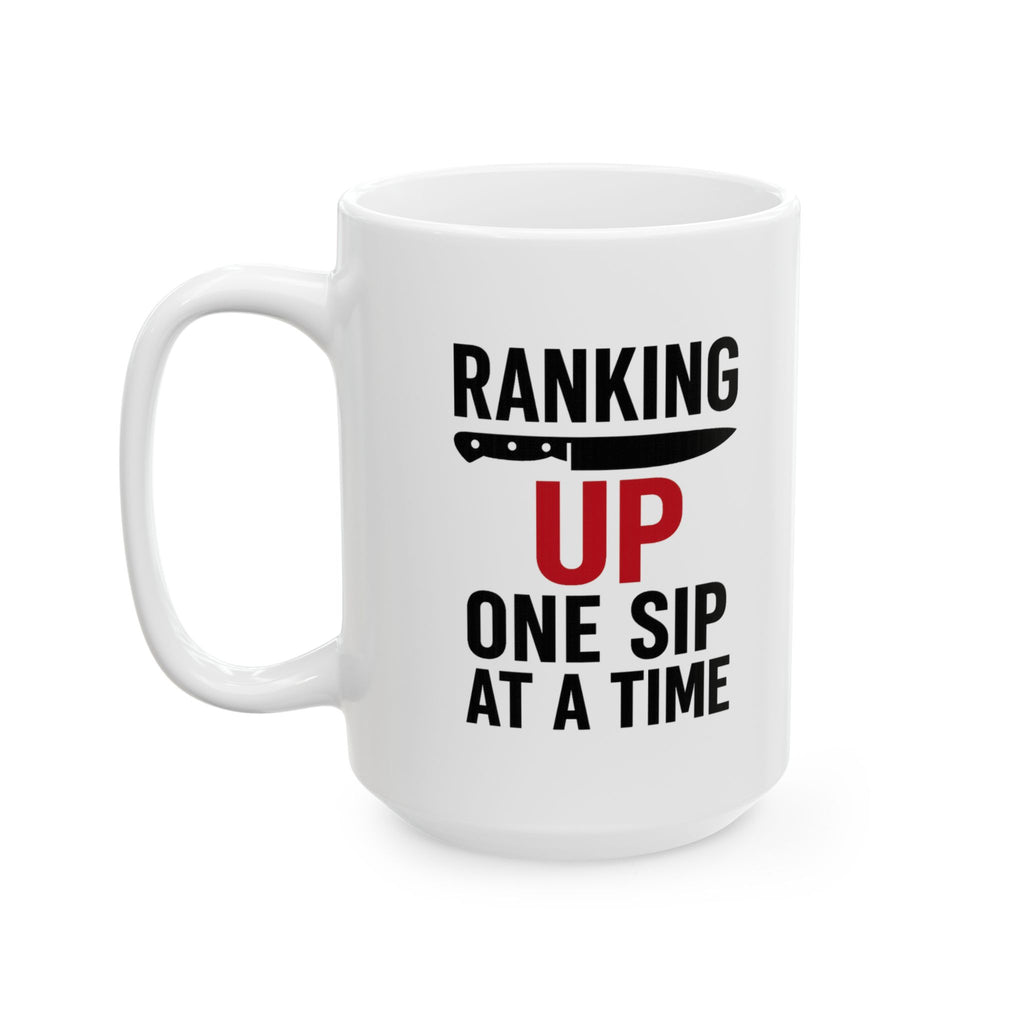 Sous Chef Ranking Up One Sip At A Time Coffee Mug | Chef Gift | Ceramic Mug