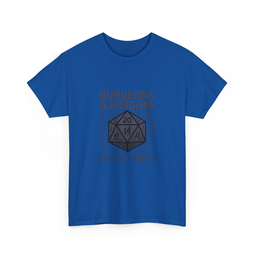 Dungeons And Dragons And Social Anxiety T-Shirt | Unique Gift | Graphic Tee