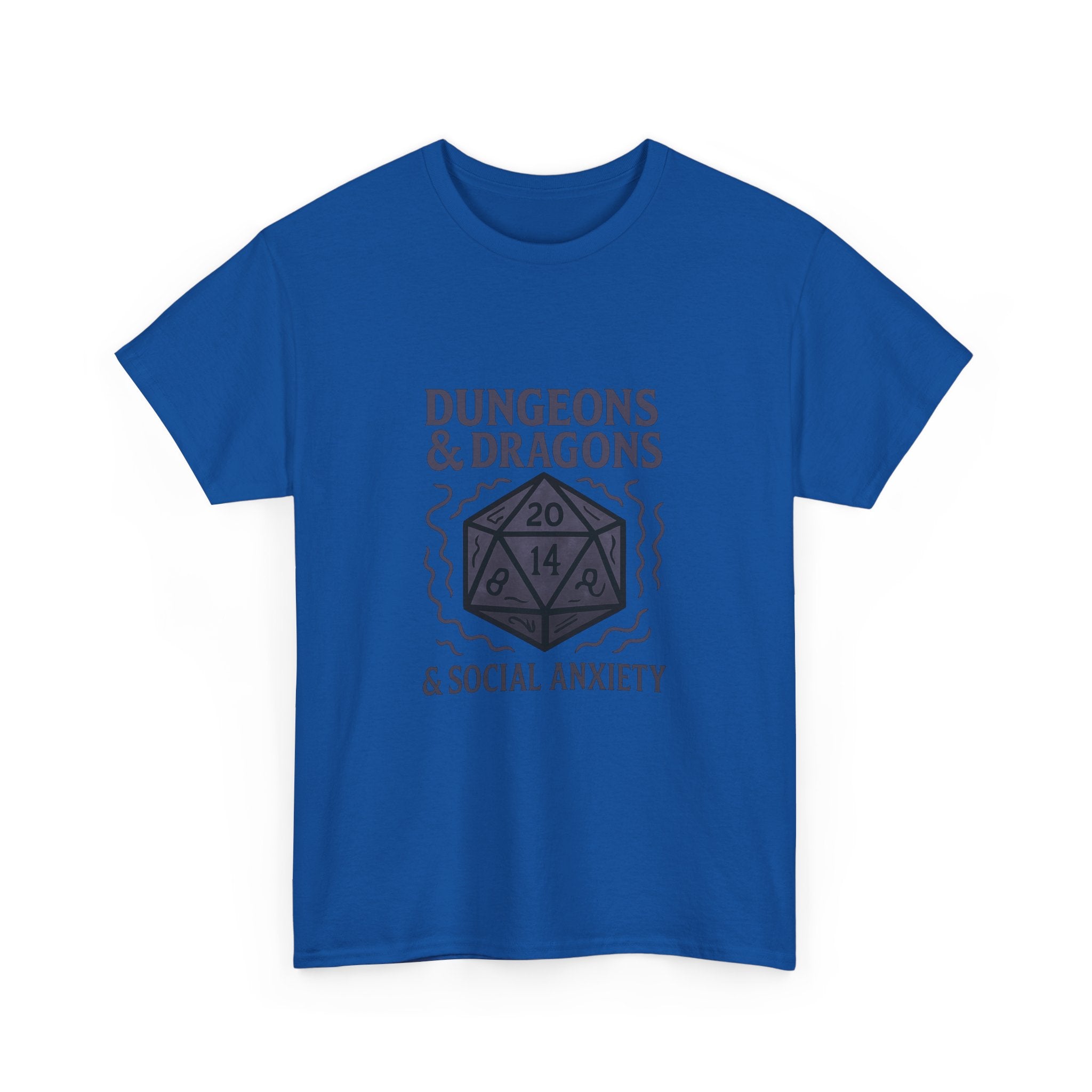 Dungeons And Dragons And Social Anxiety T-Shirt | Unique Gift | Graphic Tee