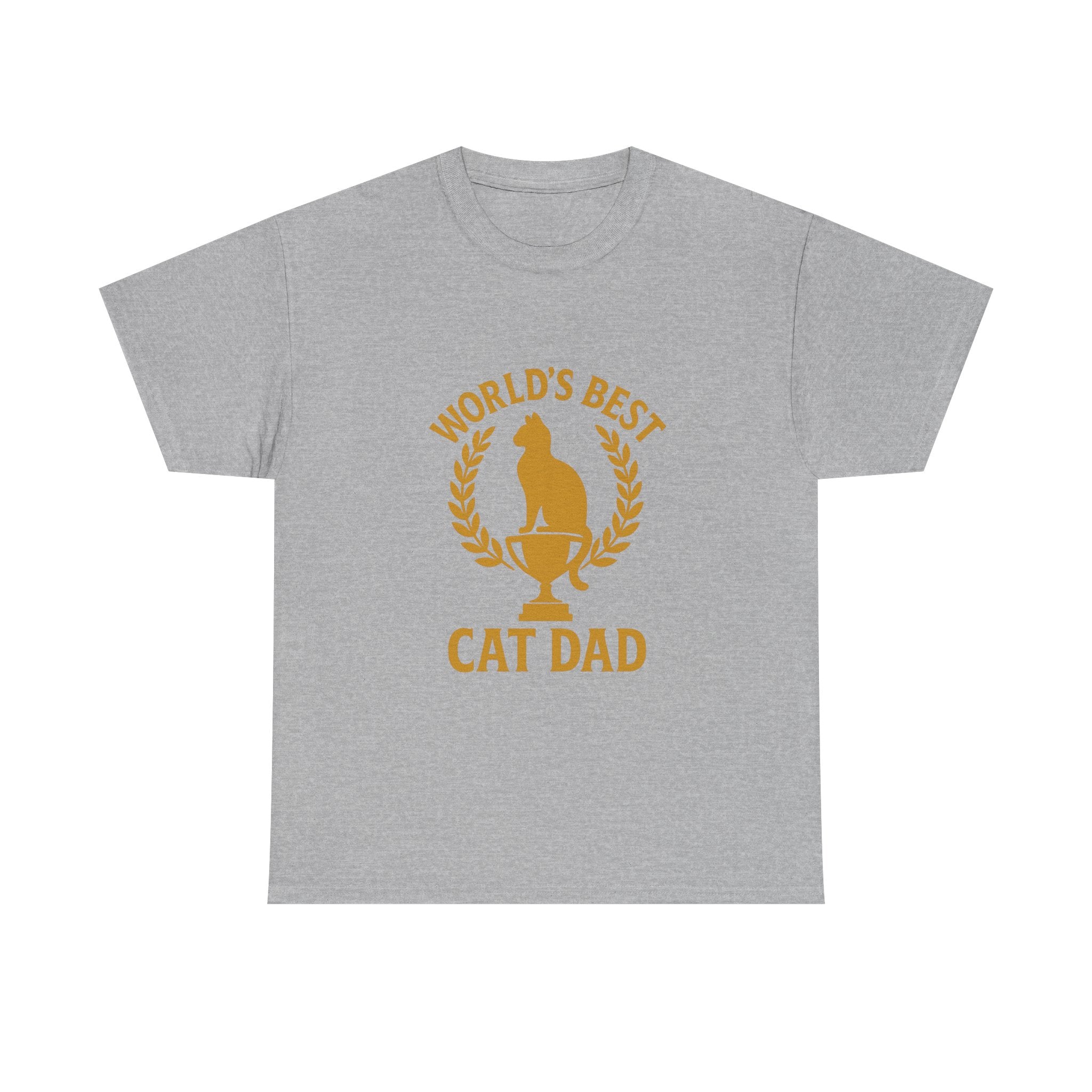 Worlds Best Cat Dad Feline T-Shirt | Cat Lover Gift | Graphic Tee
