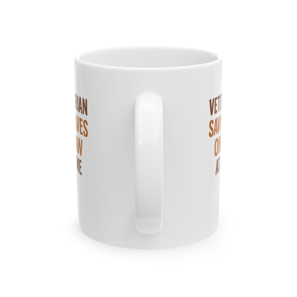 Veterinarian Saving Lives One Paw At A Time Coffee Mug | Unique Gift | Ceramic Mug