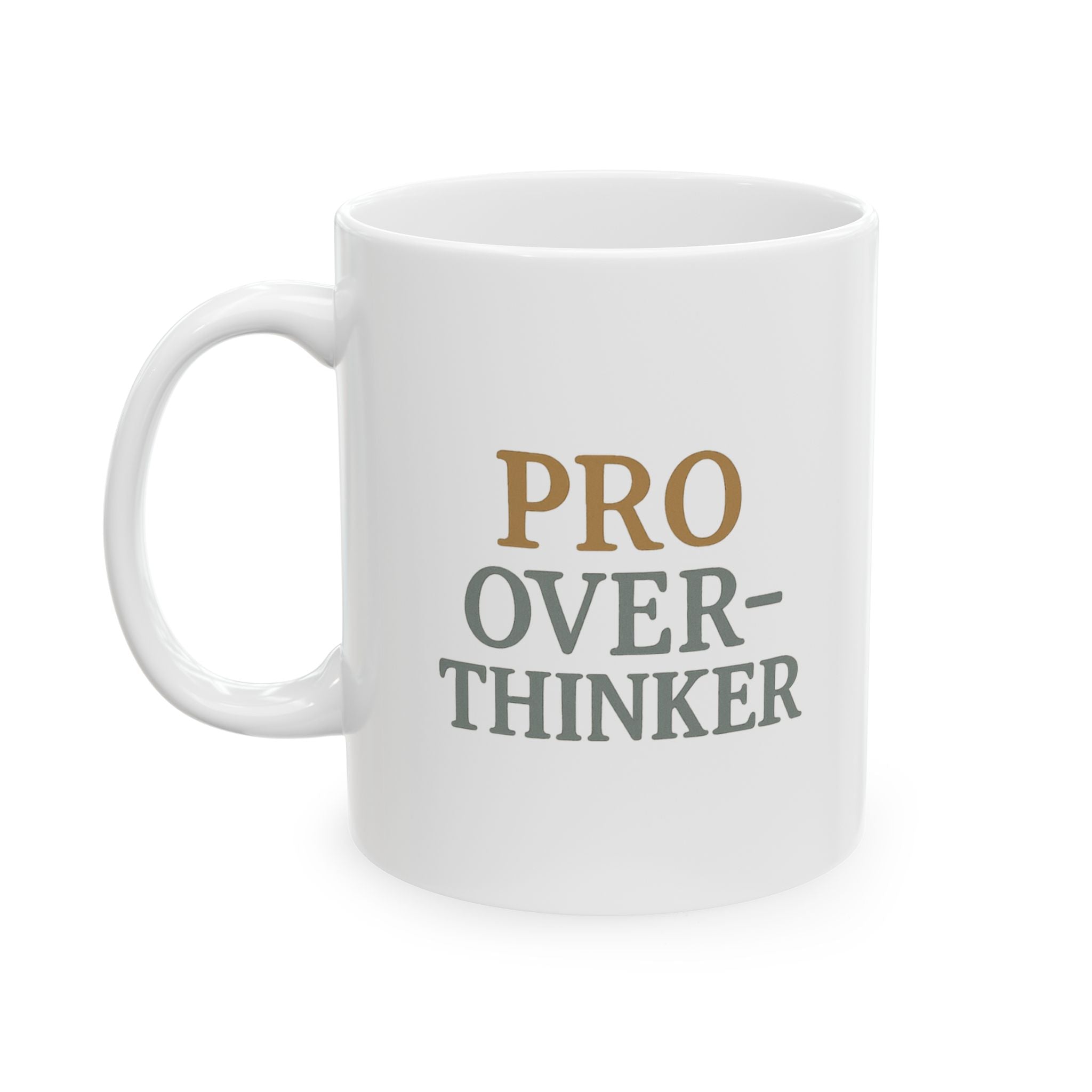 Warning Overthinking In Progress Coffee Mug | Funny Anxiety Gift | Ceramic Mug