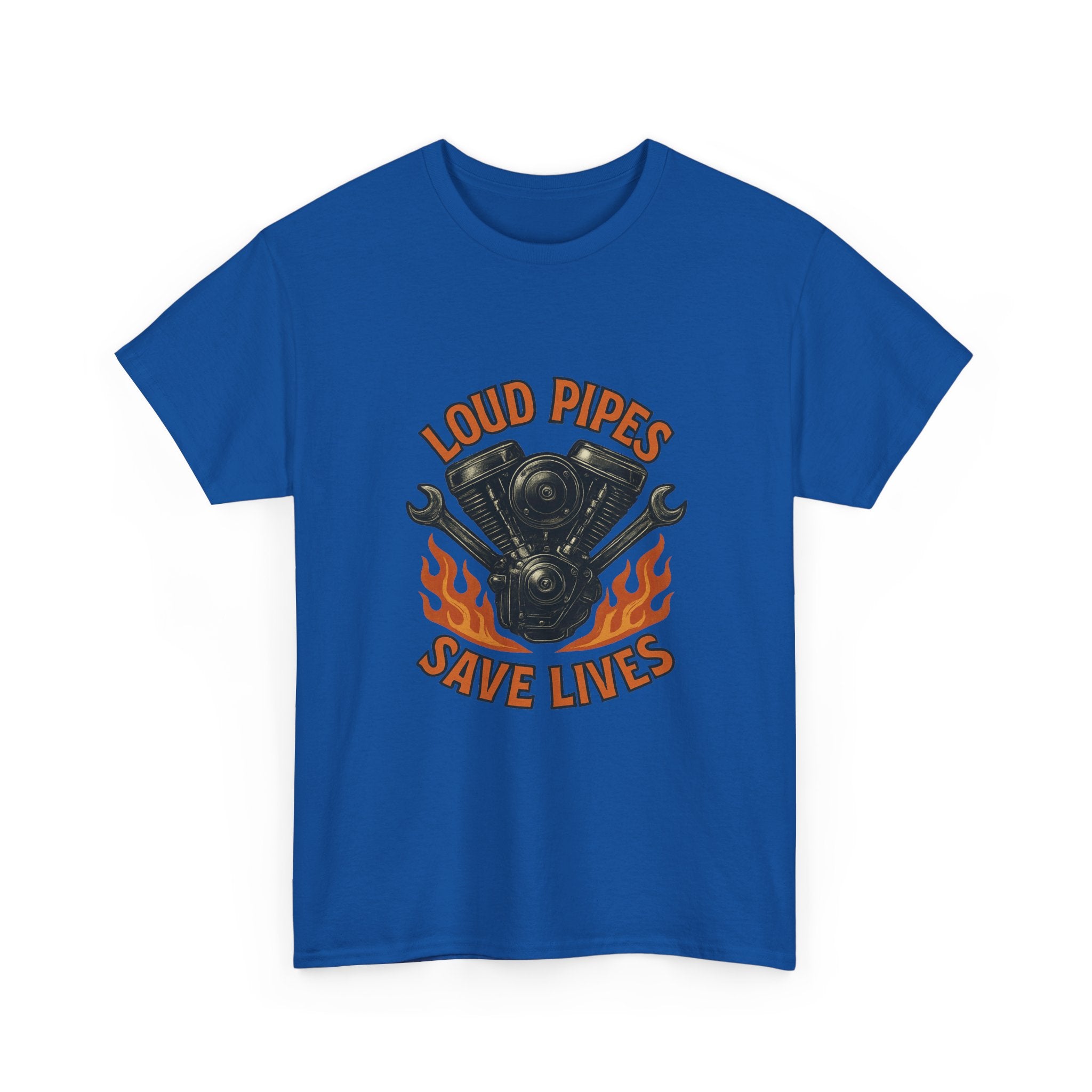 Motorcycle Mechanic Loud Pipes Save Lives T-Shirt