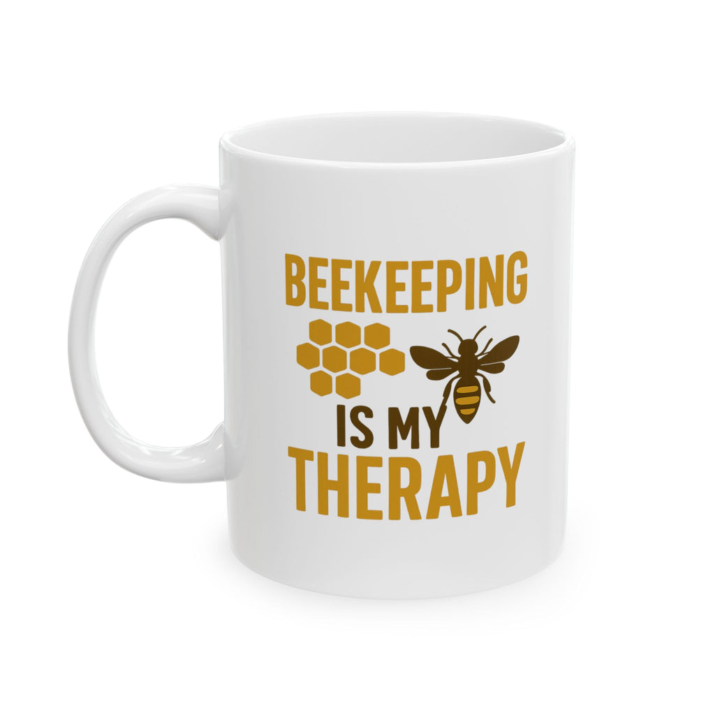 Beekeeping Is My Therapy Sweet And Stings Coffee Mug | Unique Gift | Ceramic Mug