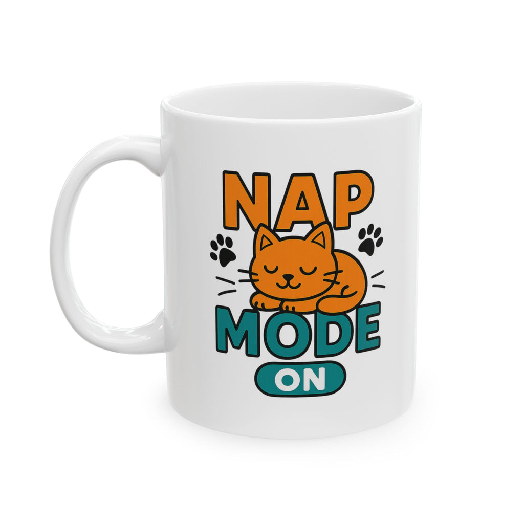 Do Not Disturb Cat Napping In Progress Coffee Mug | Cat Lover Humor | Ceramic Mug