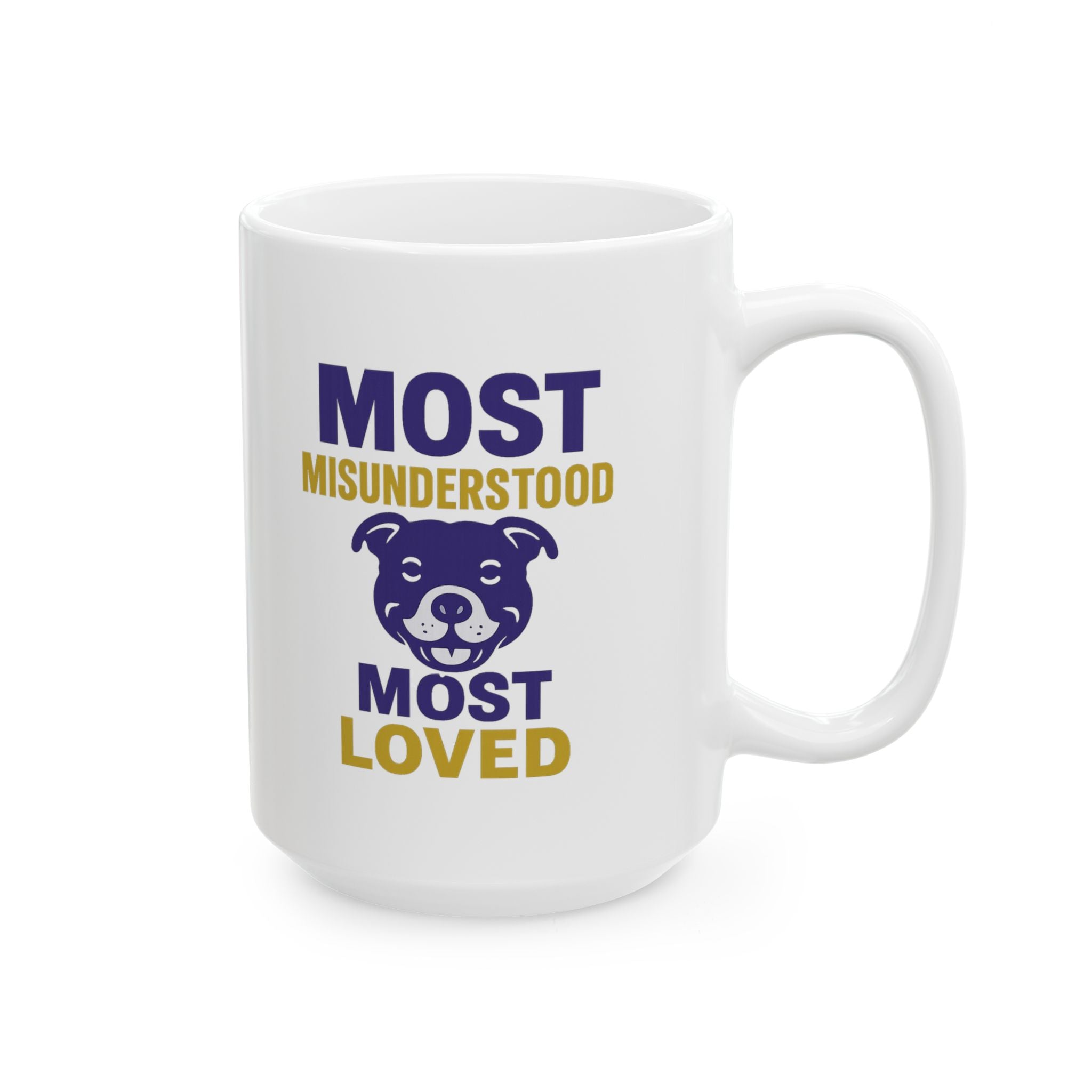 Pit Bull Mom Most Misunderstood Most Loved Coffee Mug | Gift for Mom | Ceramic Mug