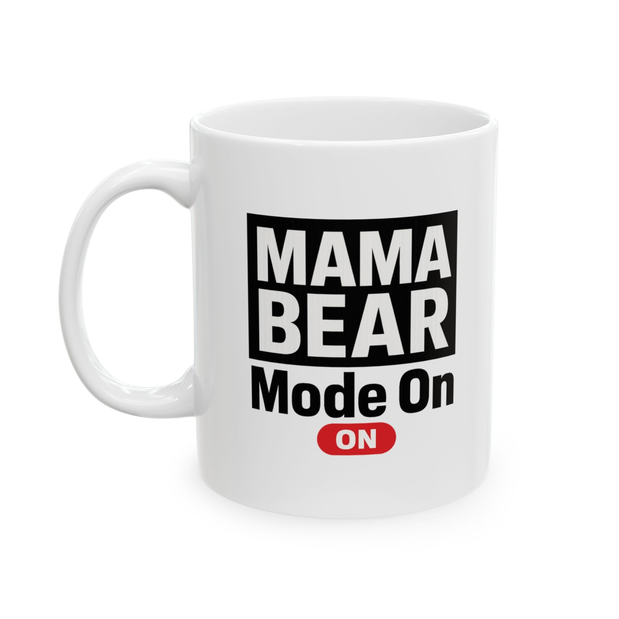 Growl Before Coffee Mama Bear Vibes Coffee Mug | Funny Mom Humor | Ceramic Mug